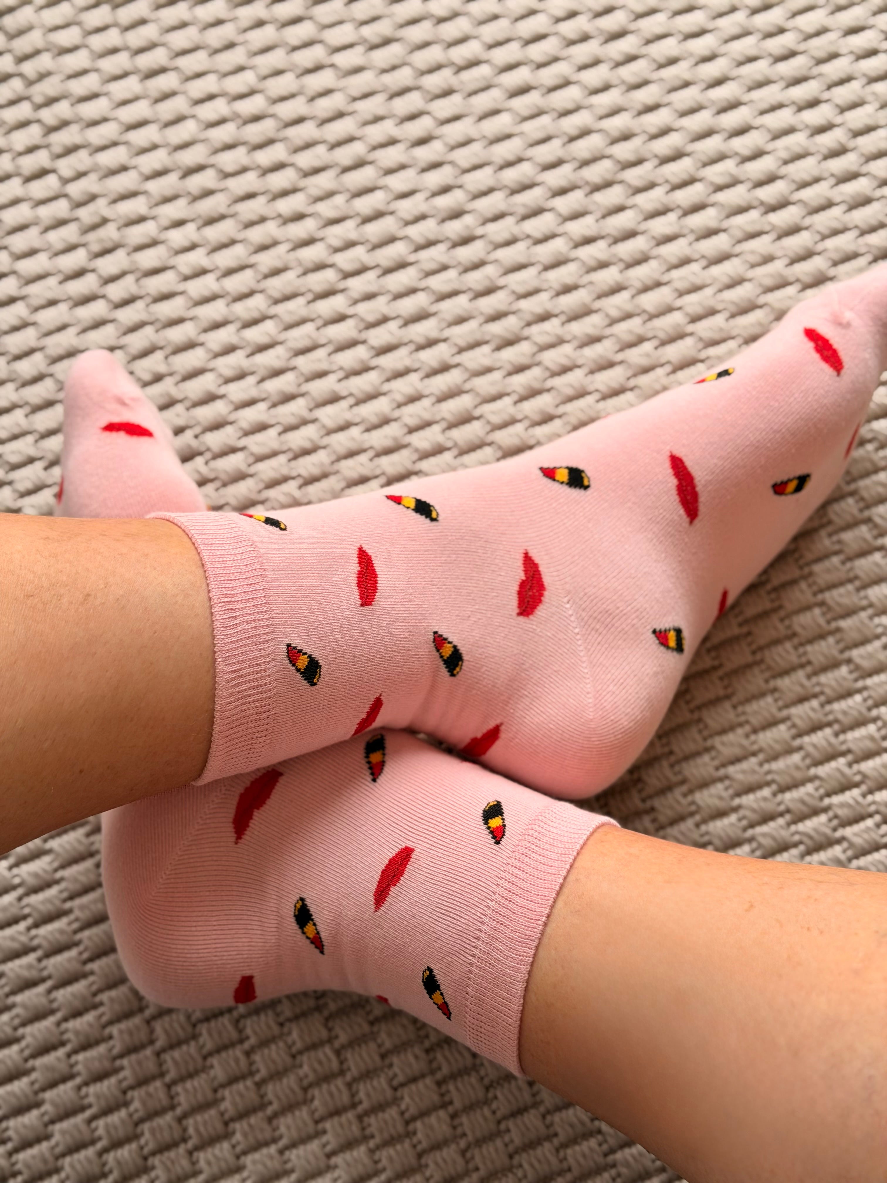 Chaussettes ZAZA - Motifs 🍋🍓🍒🍍💄