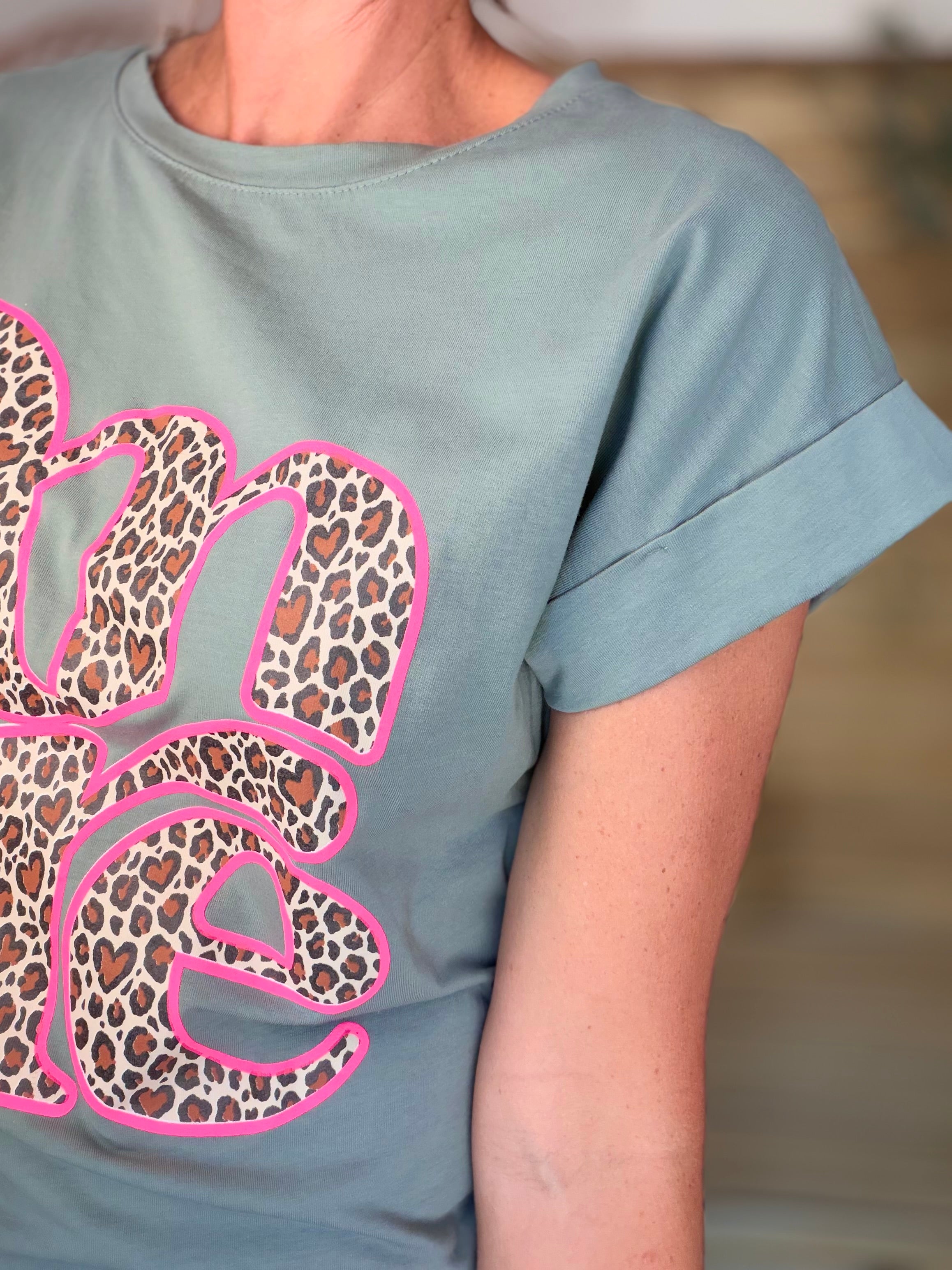 Tee shirt AMORE Léo URSULA Kaki