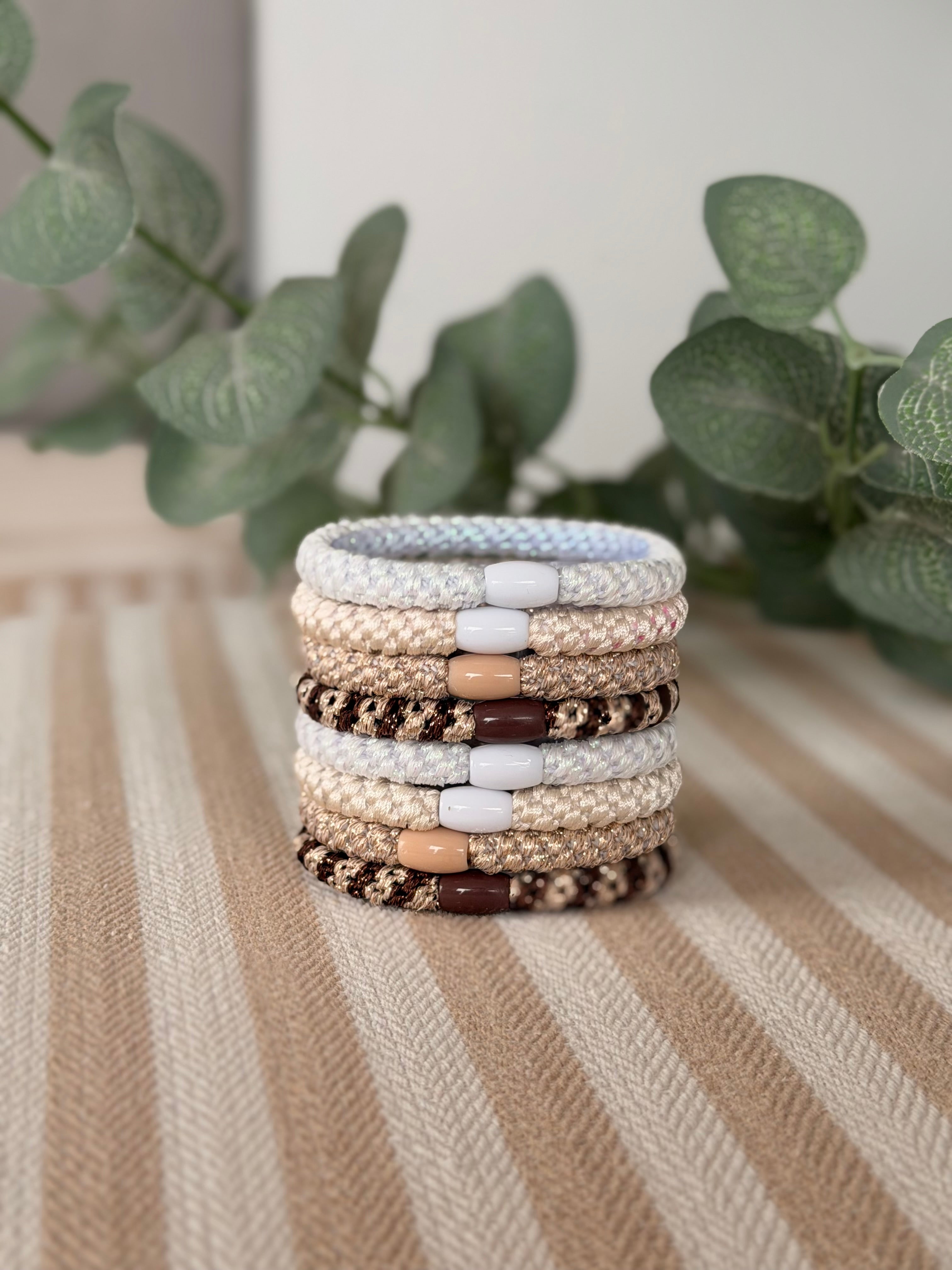 Set 8 élastiques cheveux