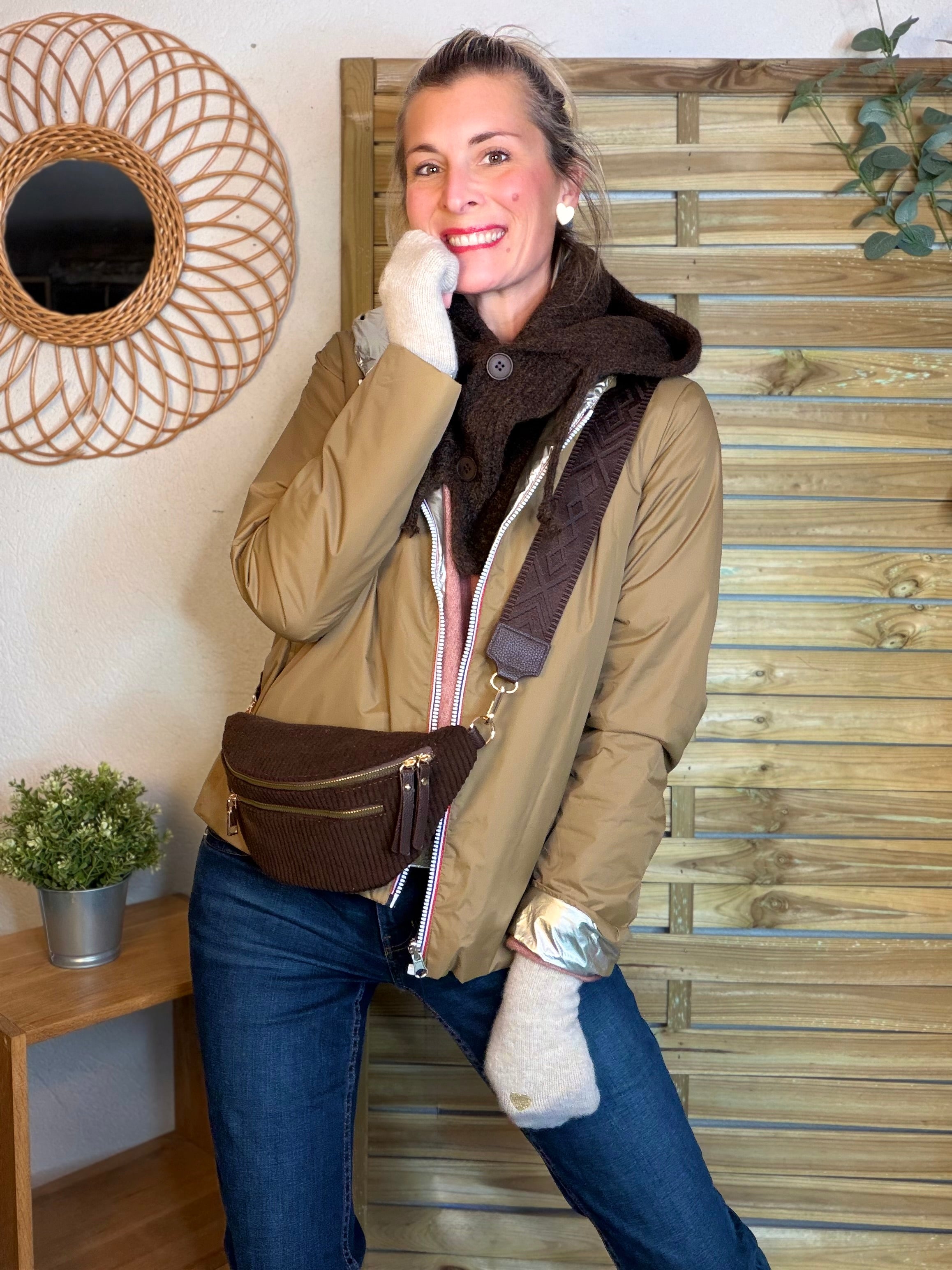 Mitaines CLARISSE avec coeur brodé 💛❤️