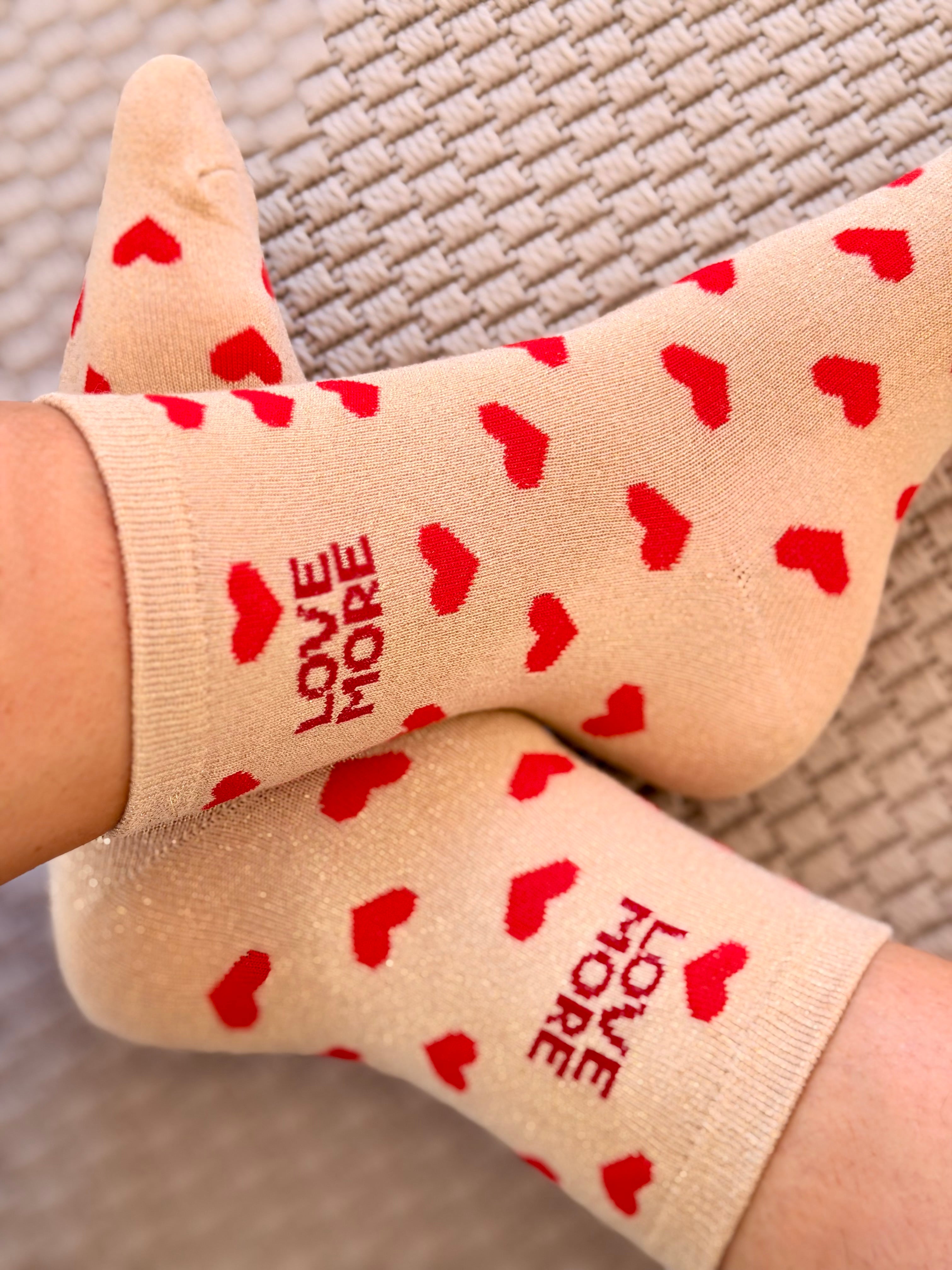 Chaussettes ZORA - Cœurs ♥️ LOVE MORE
