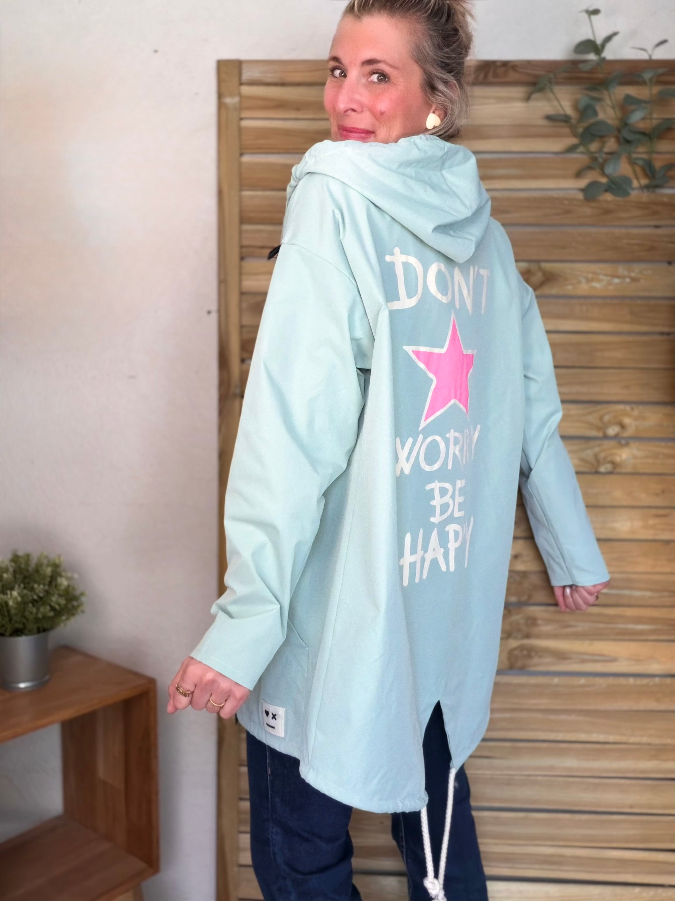 Veste Coupe vent long LESLIE - Vert d'eau