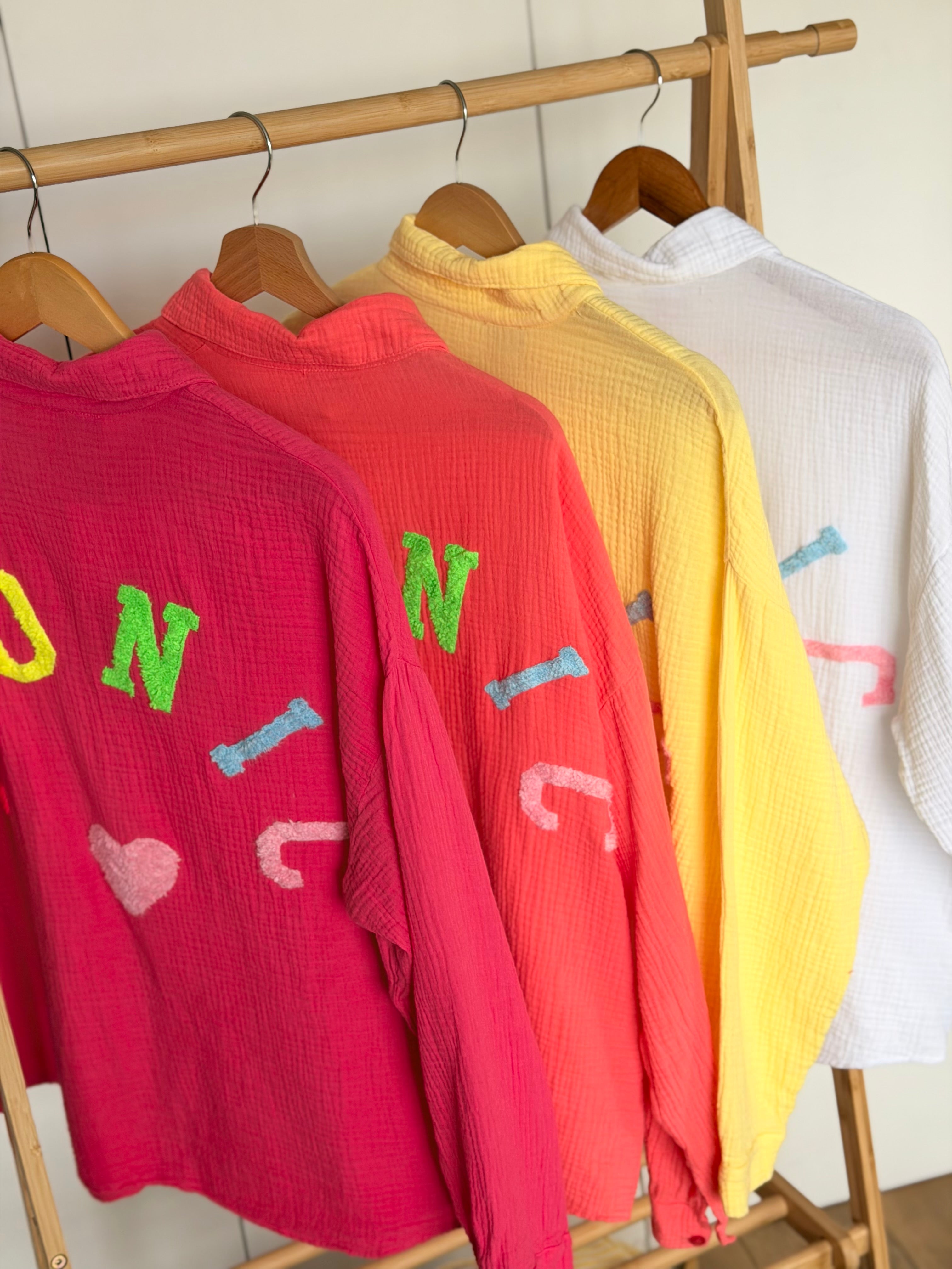 Chemise en gaze de coton ICONIC - ALANIS Jaune