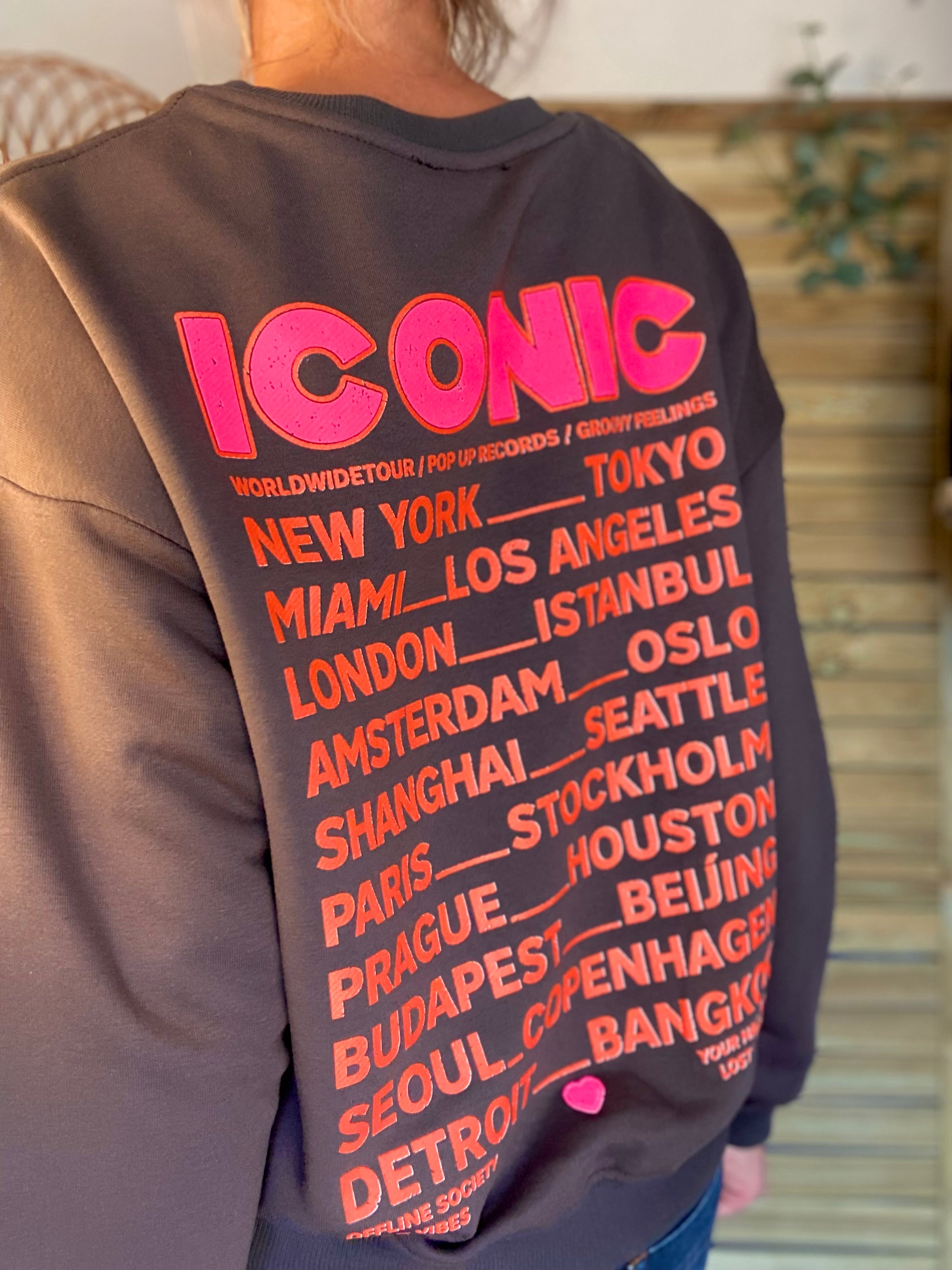 Sweat ICONIC COLINE - Chocolat