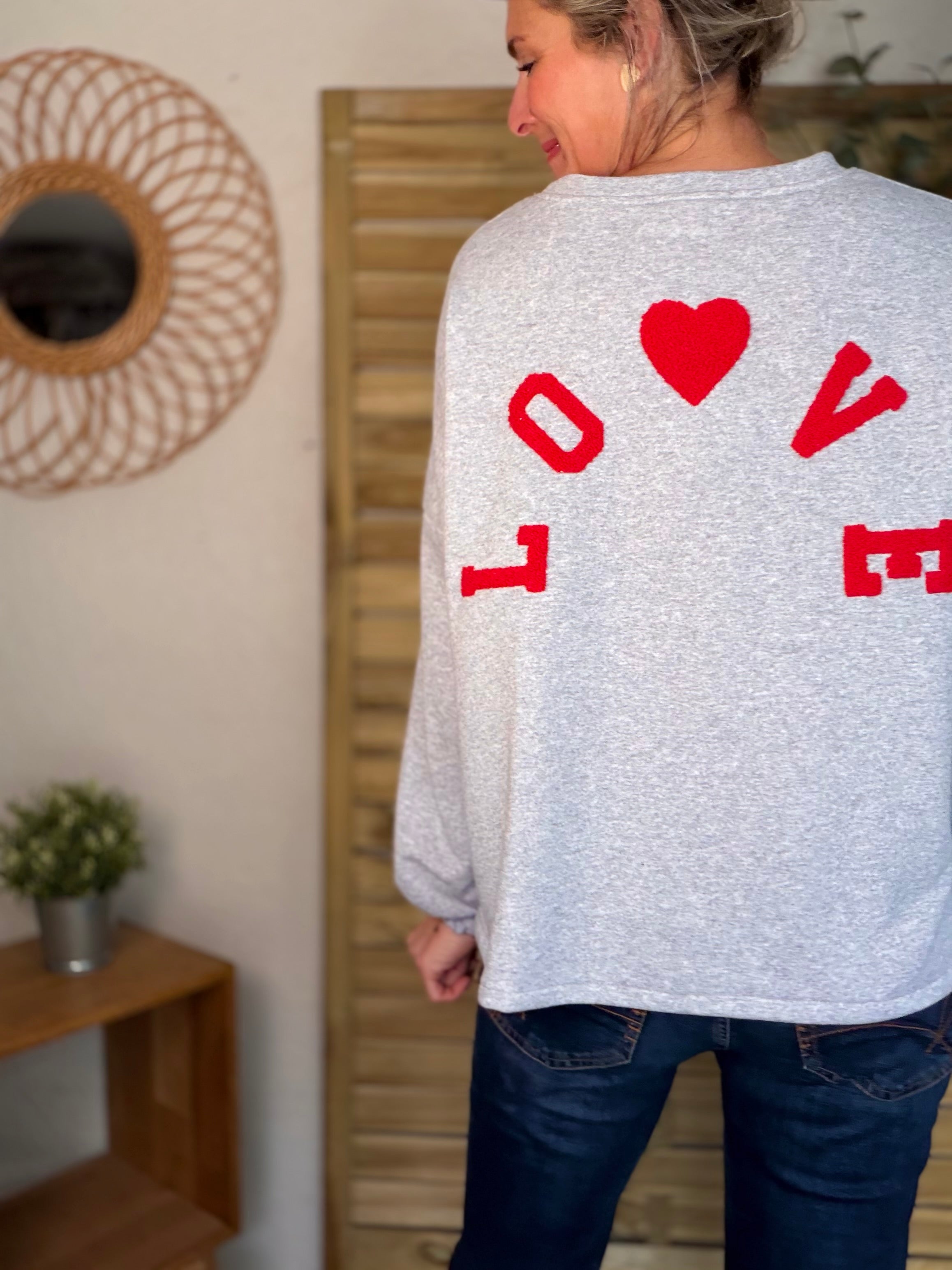 Sweat oversized LO❤️VE - GINA