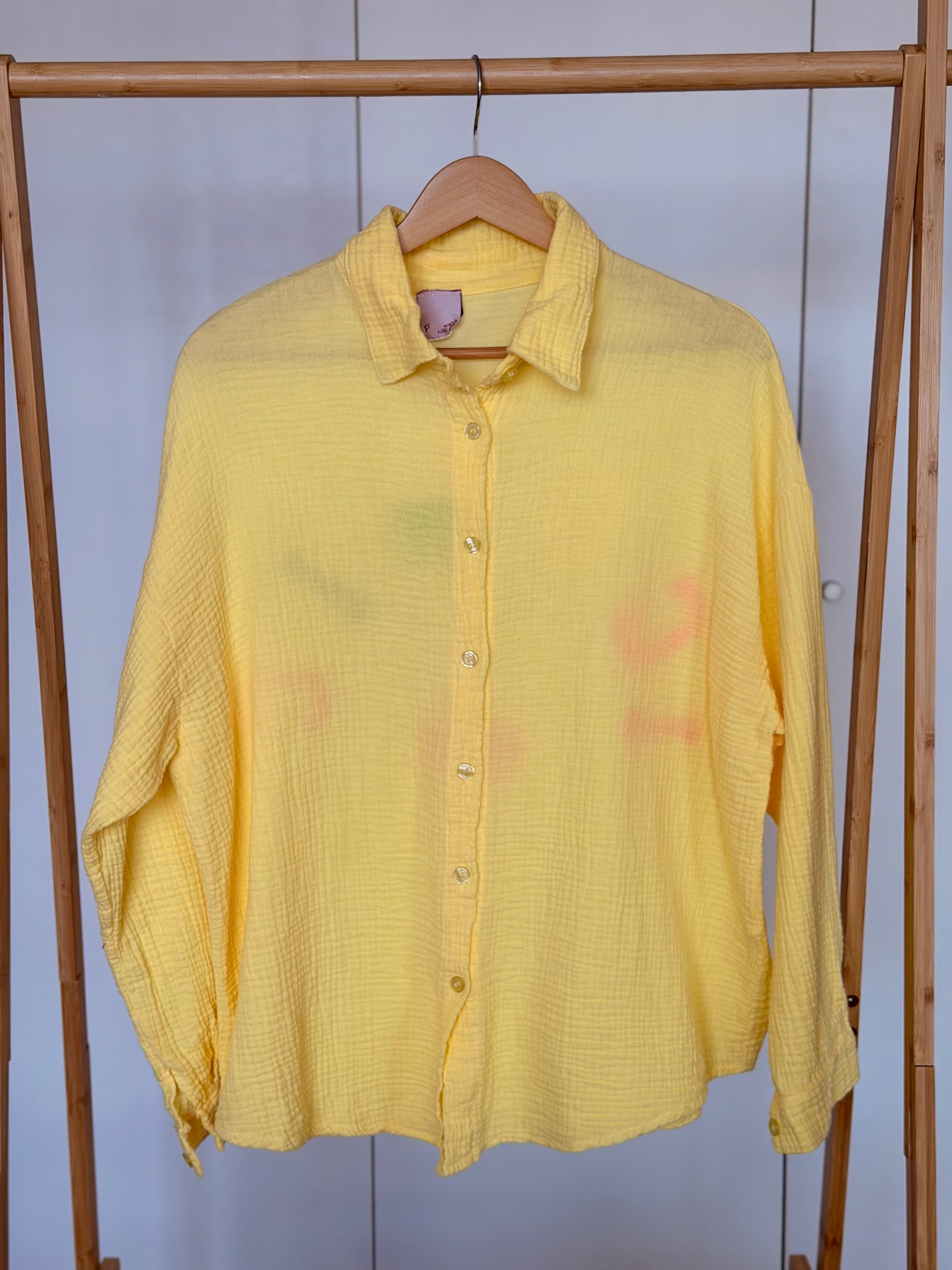 Chemise en gaze de coton ICONIC - ALANIS Jaune