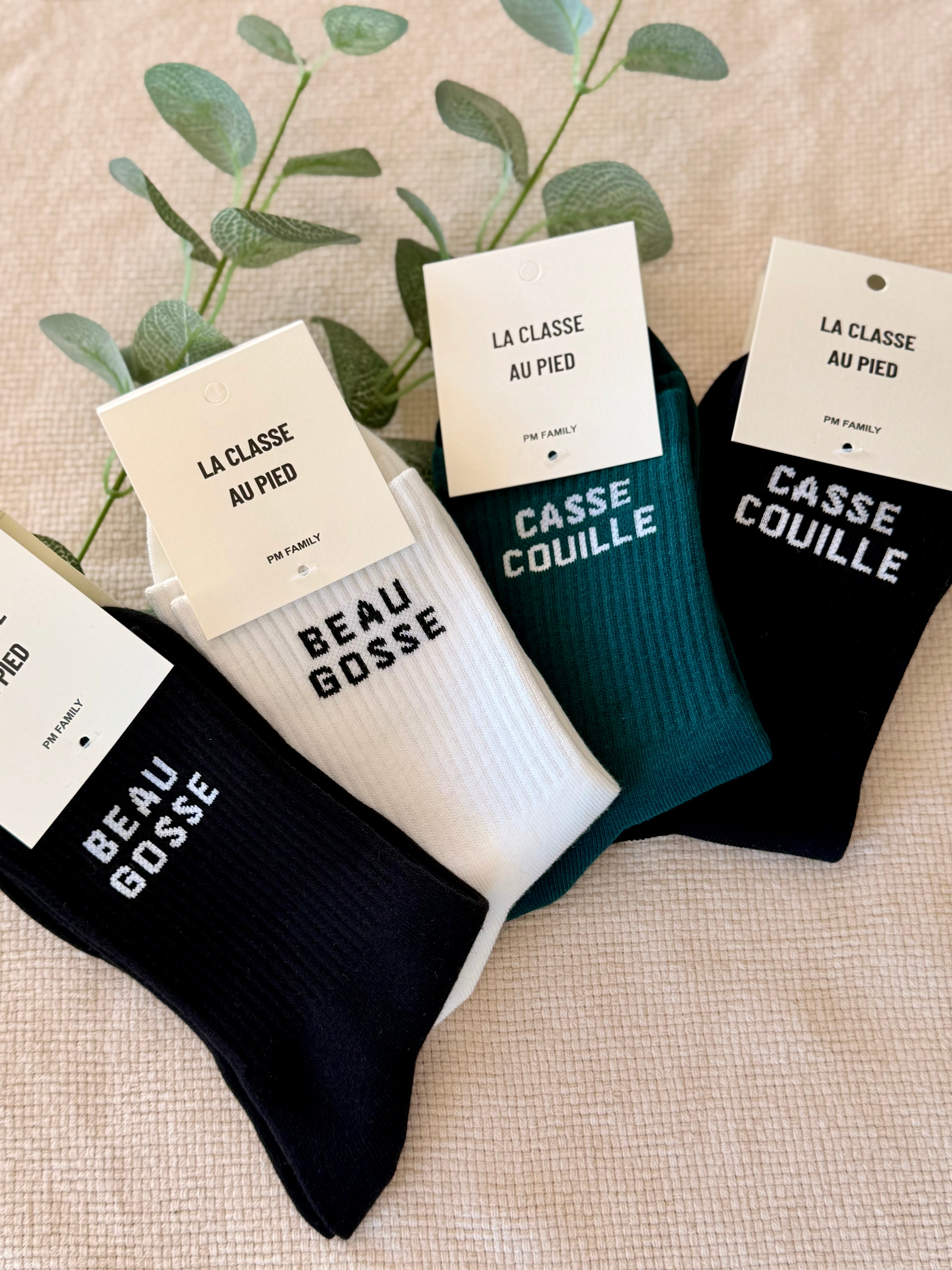 Chaussettes à message LA CLASSE AU PIED - ZACK