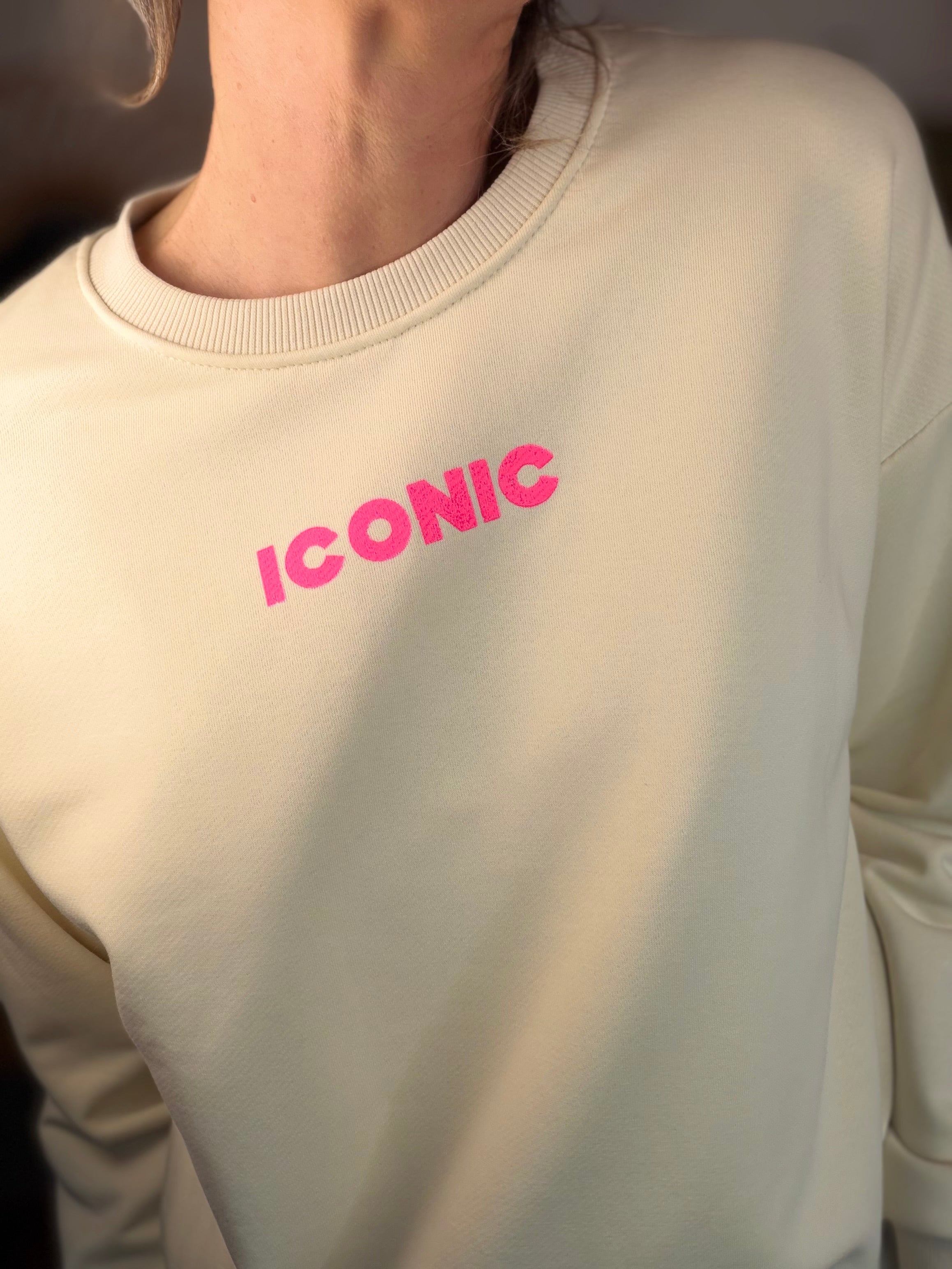 Sweat ICONIC COLINE - Jaune clair
