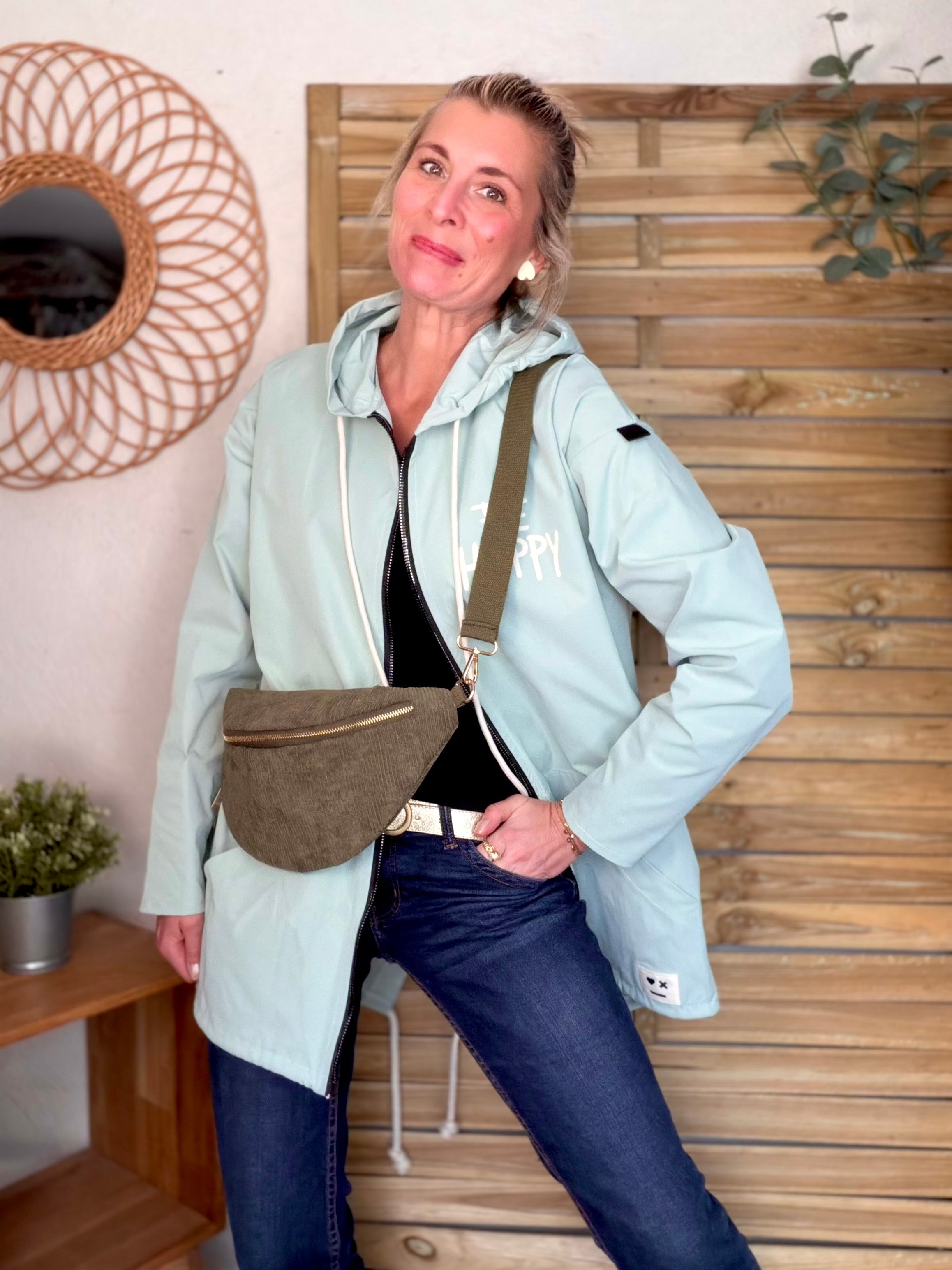 Veste Coupe vent long LESLIE - Vert d'eau