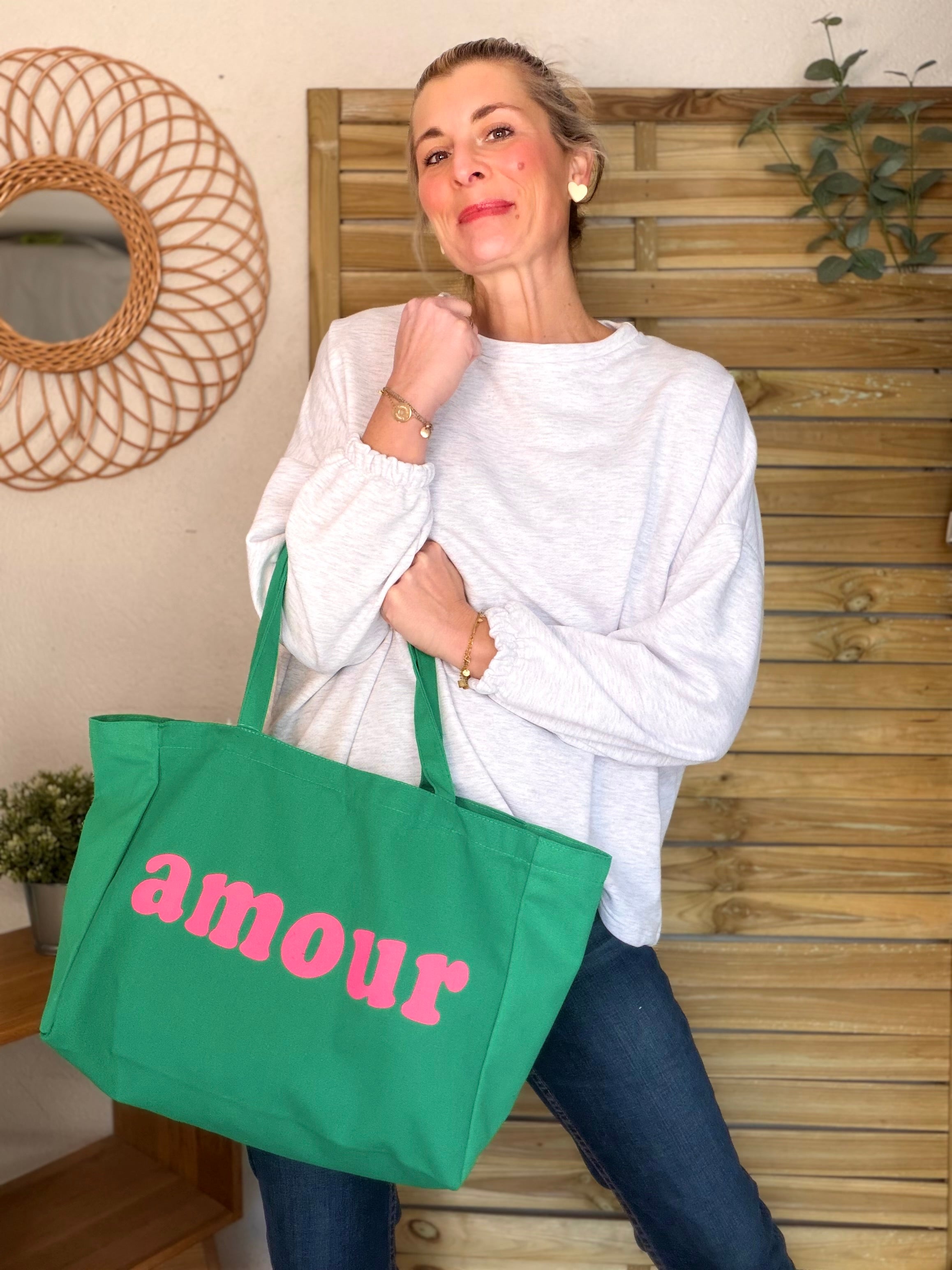 Grand cabas Tote bag amour BELLY