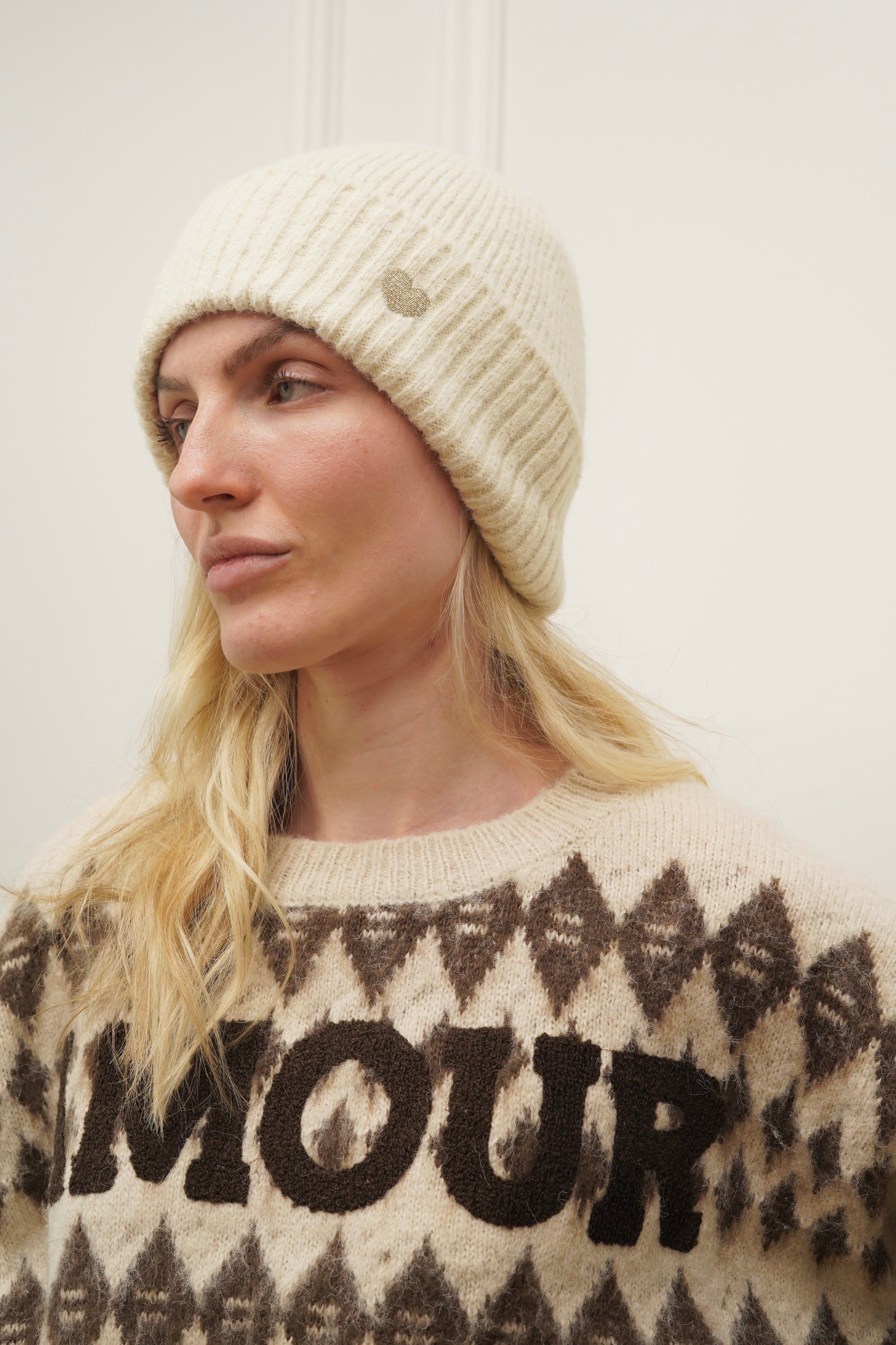 Bonnet avec cœur doré 💛 GABIN