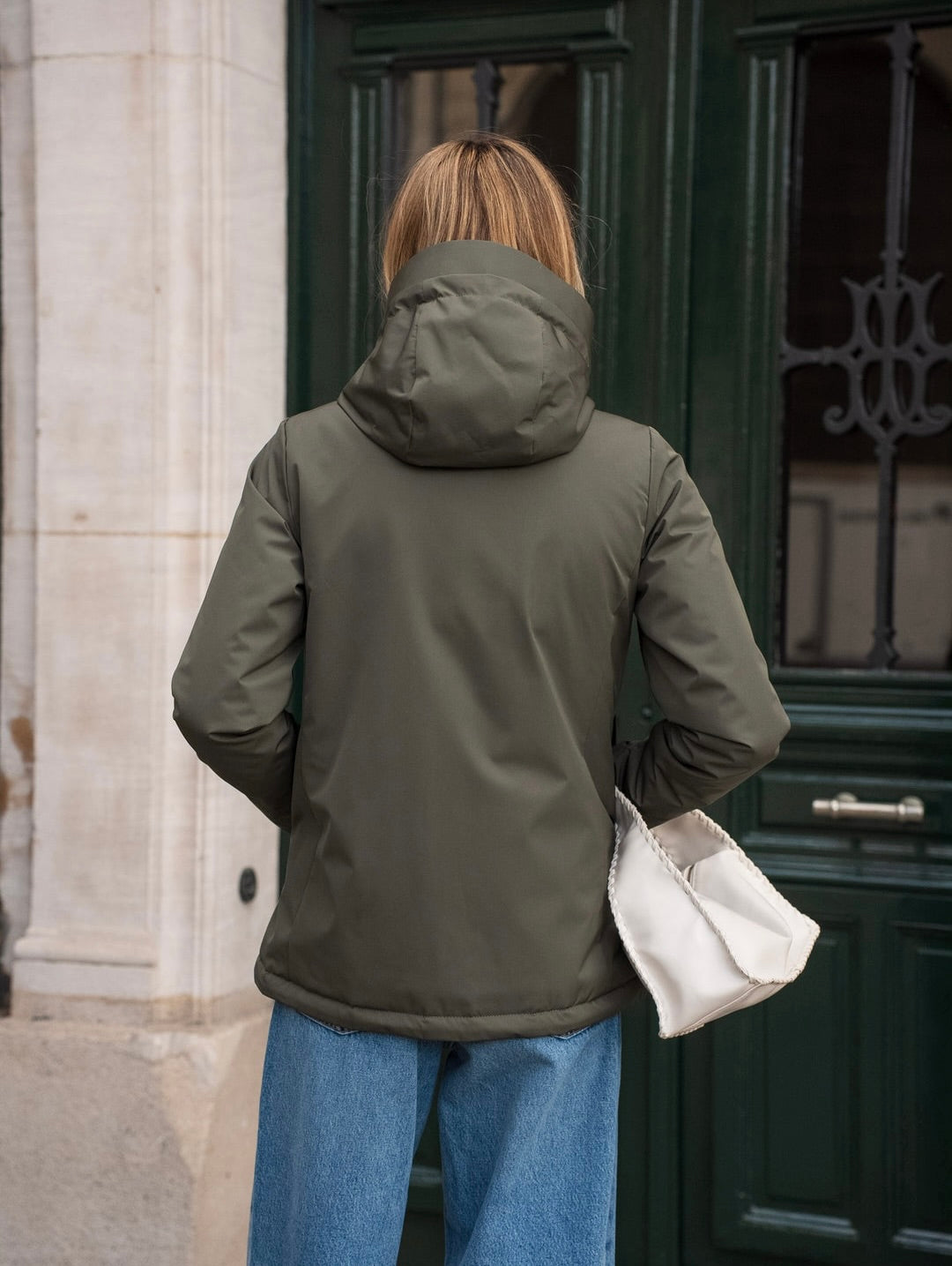 LAURA JO - Parka fourrée imperméable AMBRE MI-LONG - Kaki / Beige