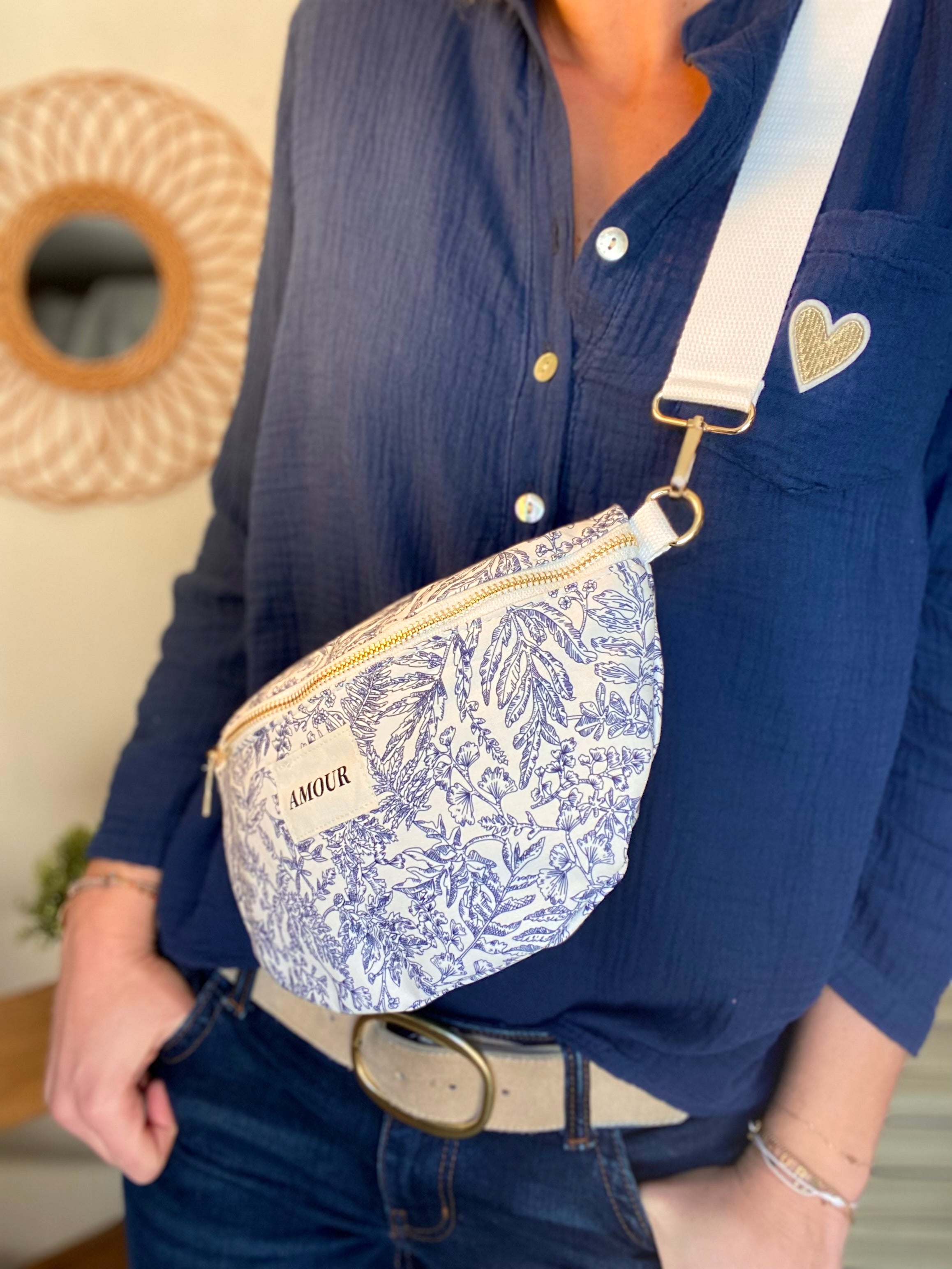 Sac banane L - BONNIE - Wild bleu