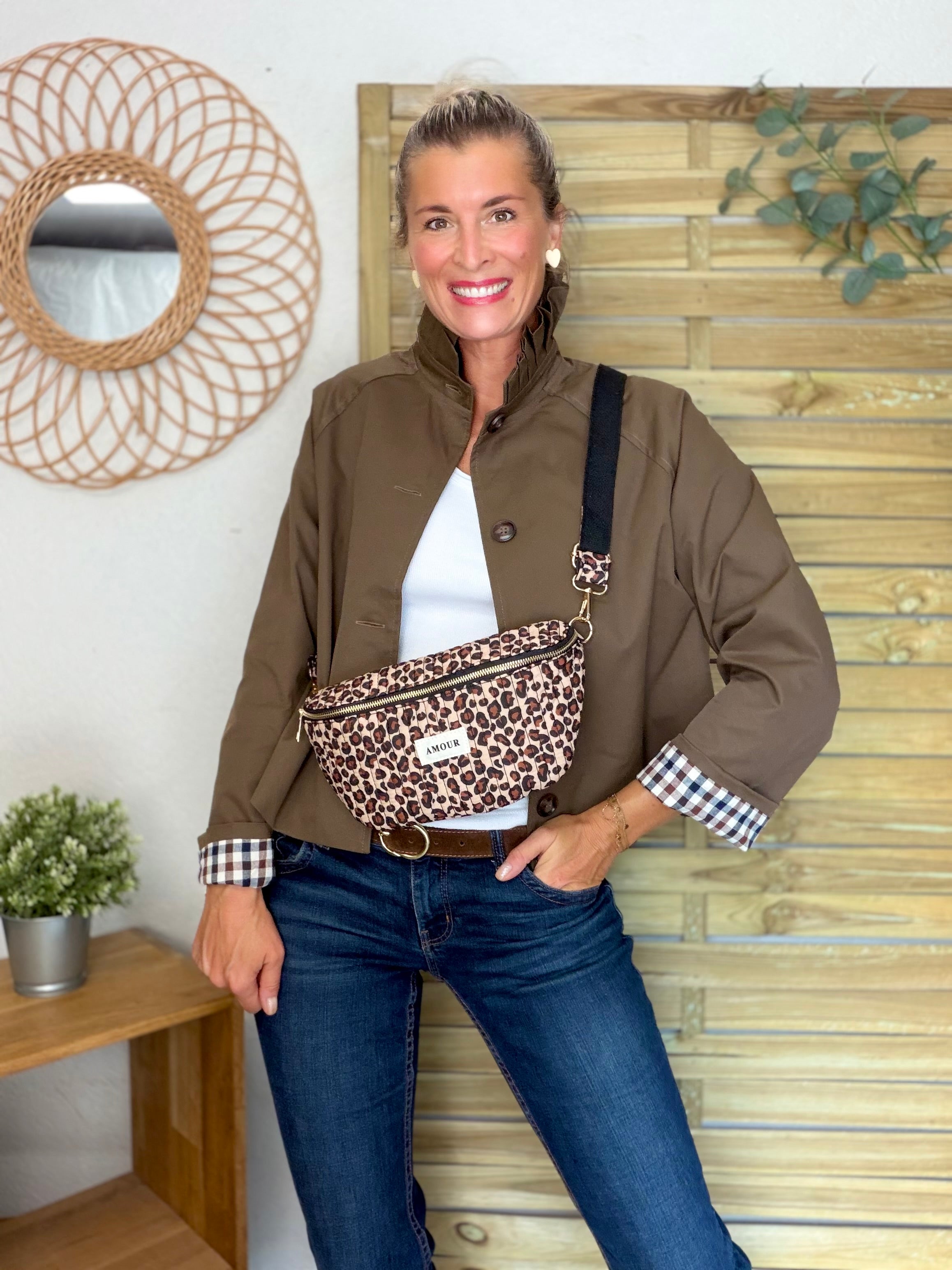 Sac banane matelassé Amour PAMELA - Léo 🐆