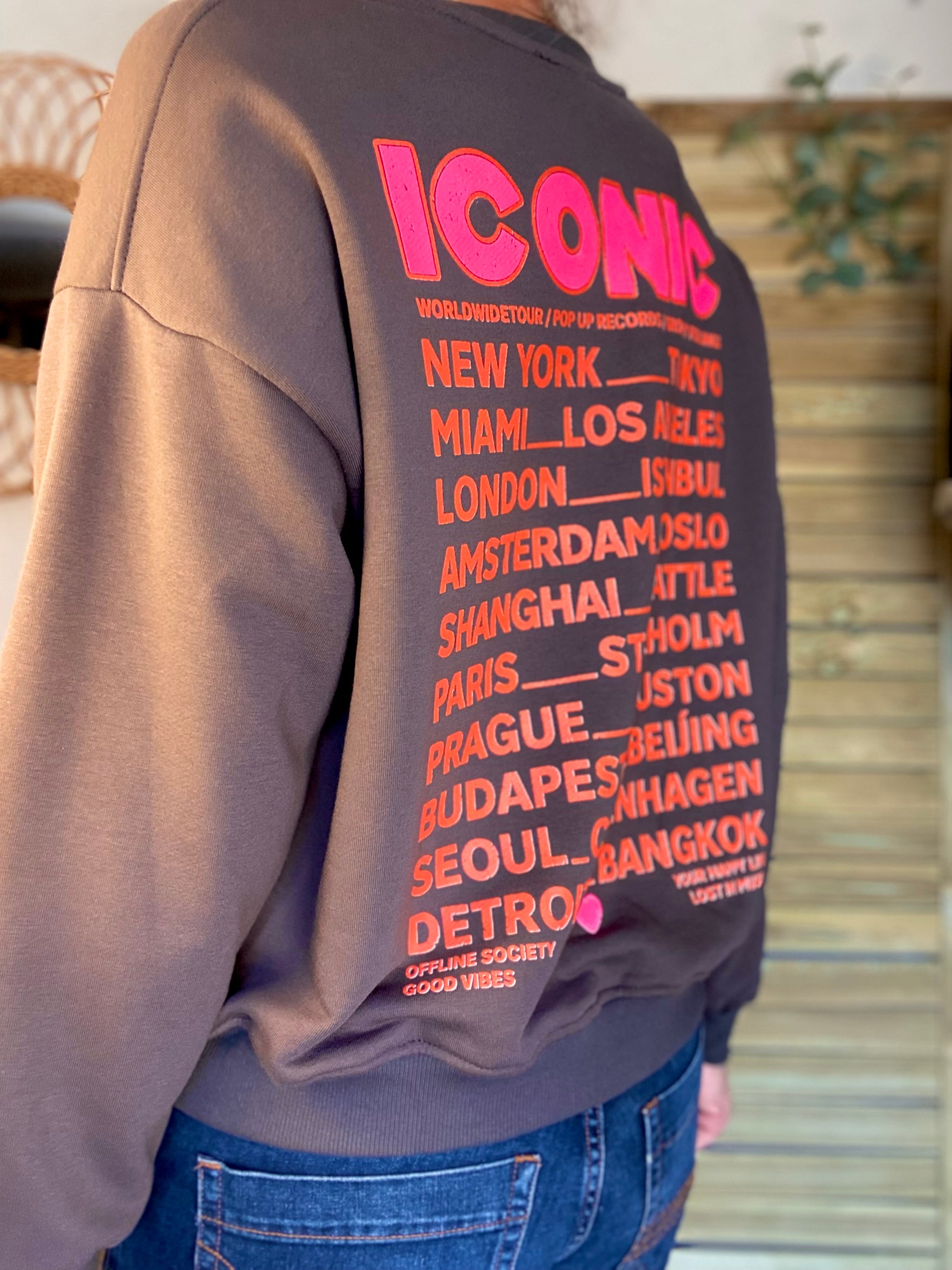 Sweat ICONIC COLINE - Chocolat