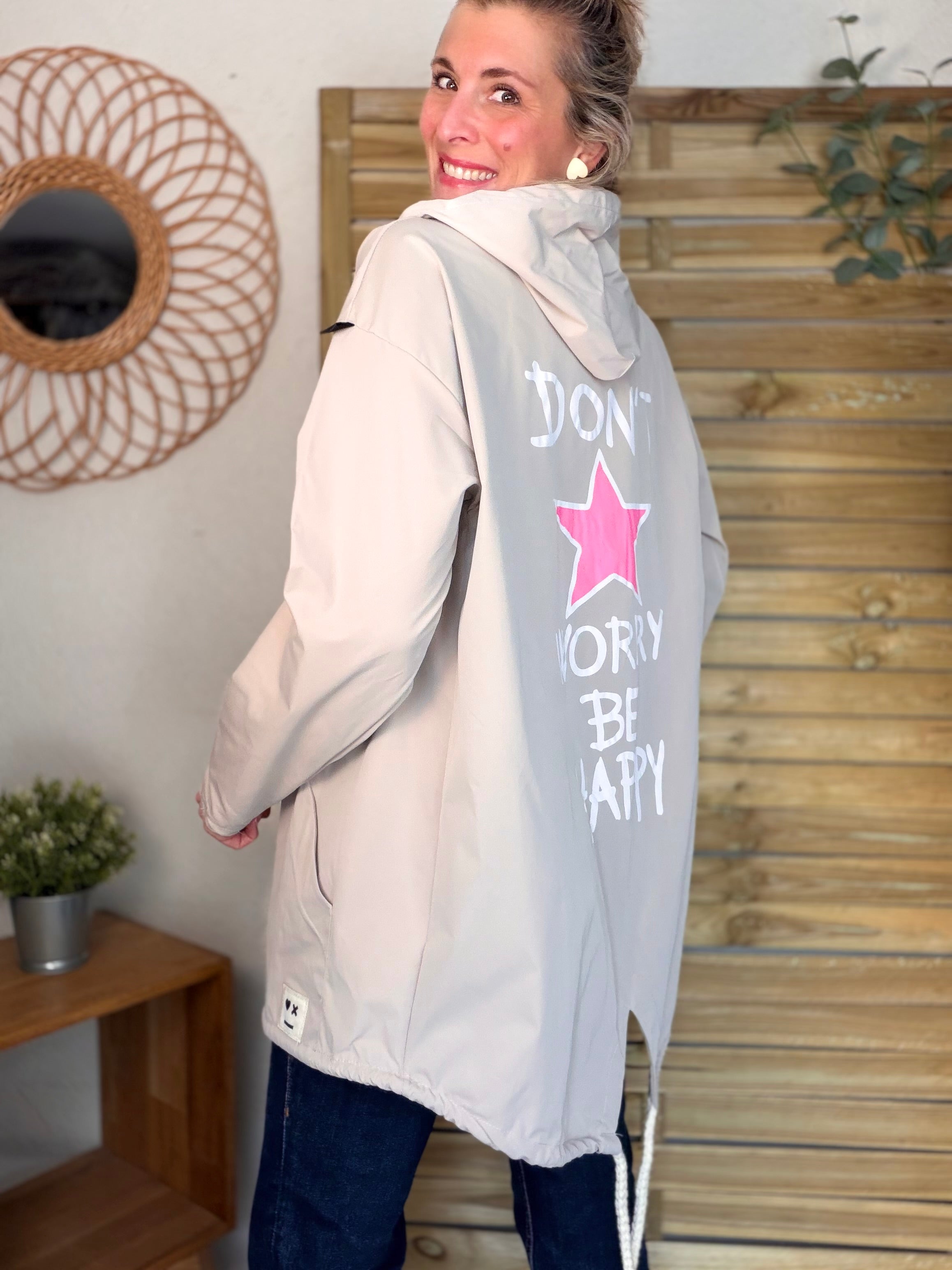 Veste Coupe vent long LESLIE - Beige