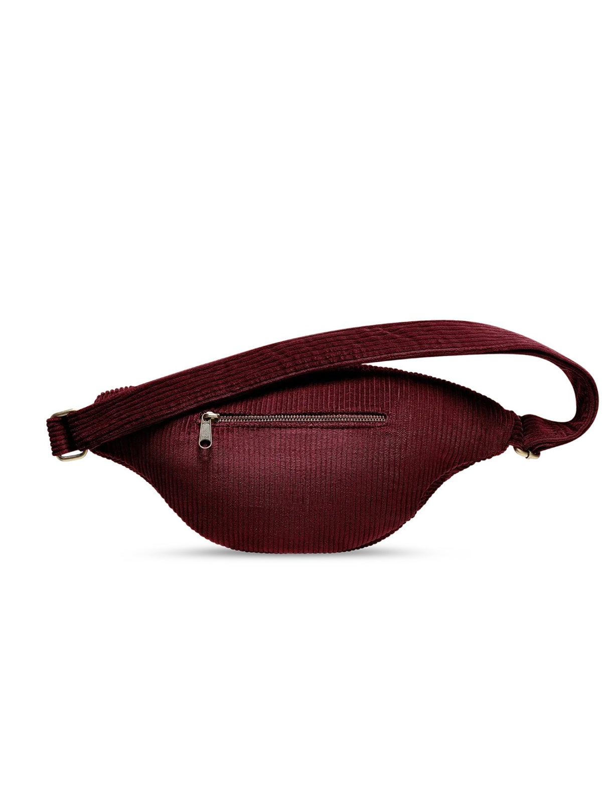 HINDBAG SASHA - Sac banane Velours Bordeaux