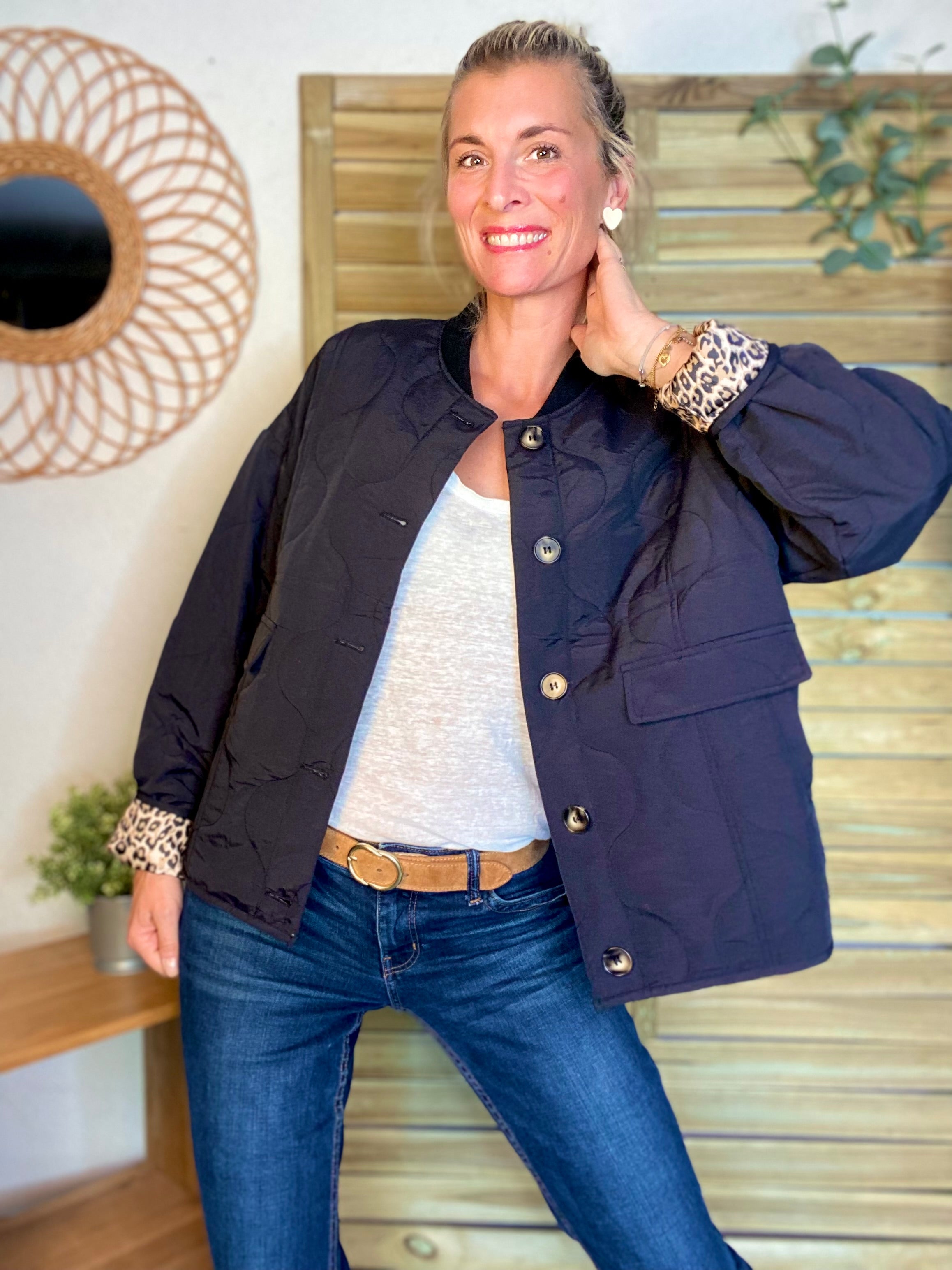 ⚡️ PÉPITES FRIDAY - Veste matelassée noir/léo HARPER