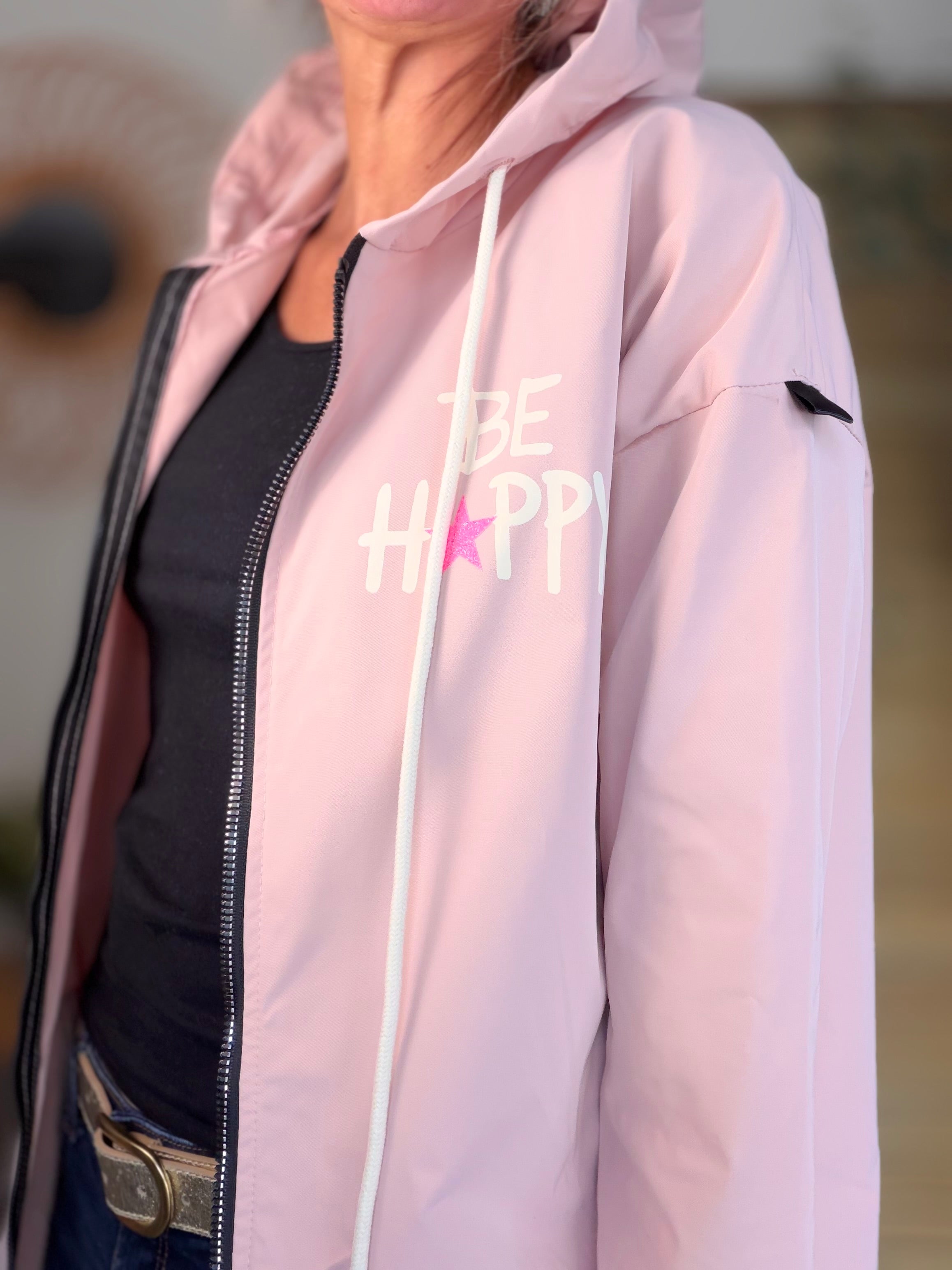 Veste Coupe vent long LESLIE - Rose clair