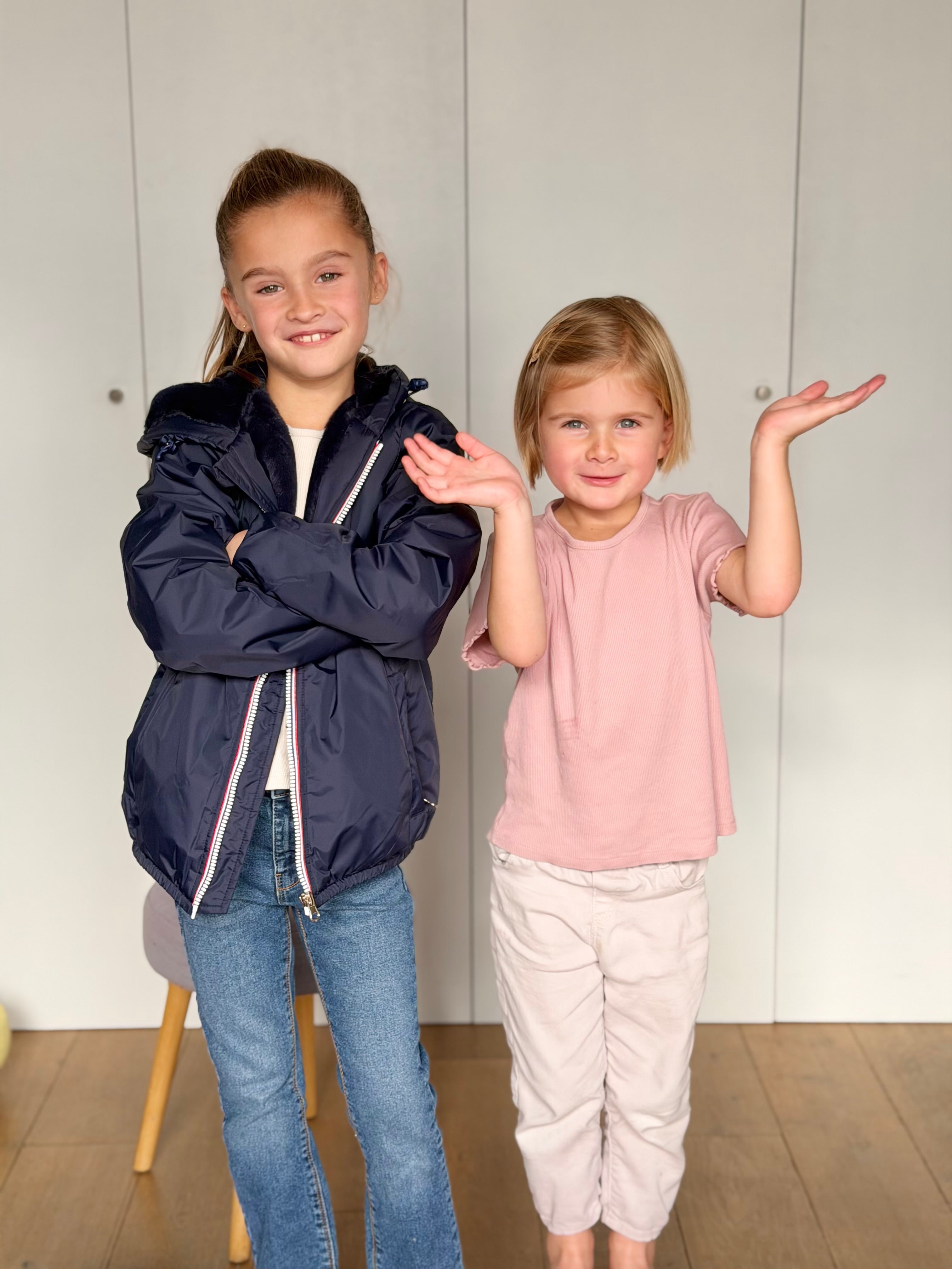 Parka Imperméable mixte LOUIS.E KIDS fourré - Bleu marine - LAURA JO ( DÉSTOCKAGE taille 6 ans)