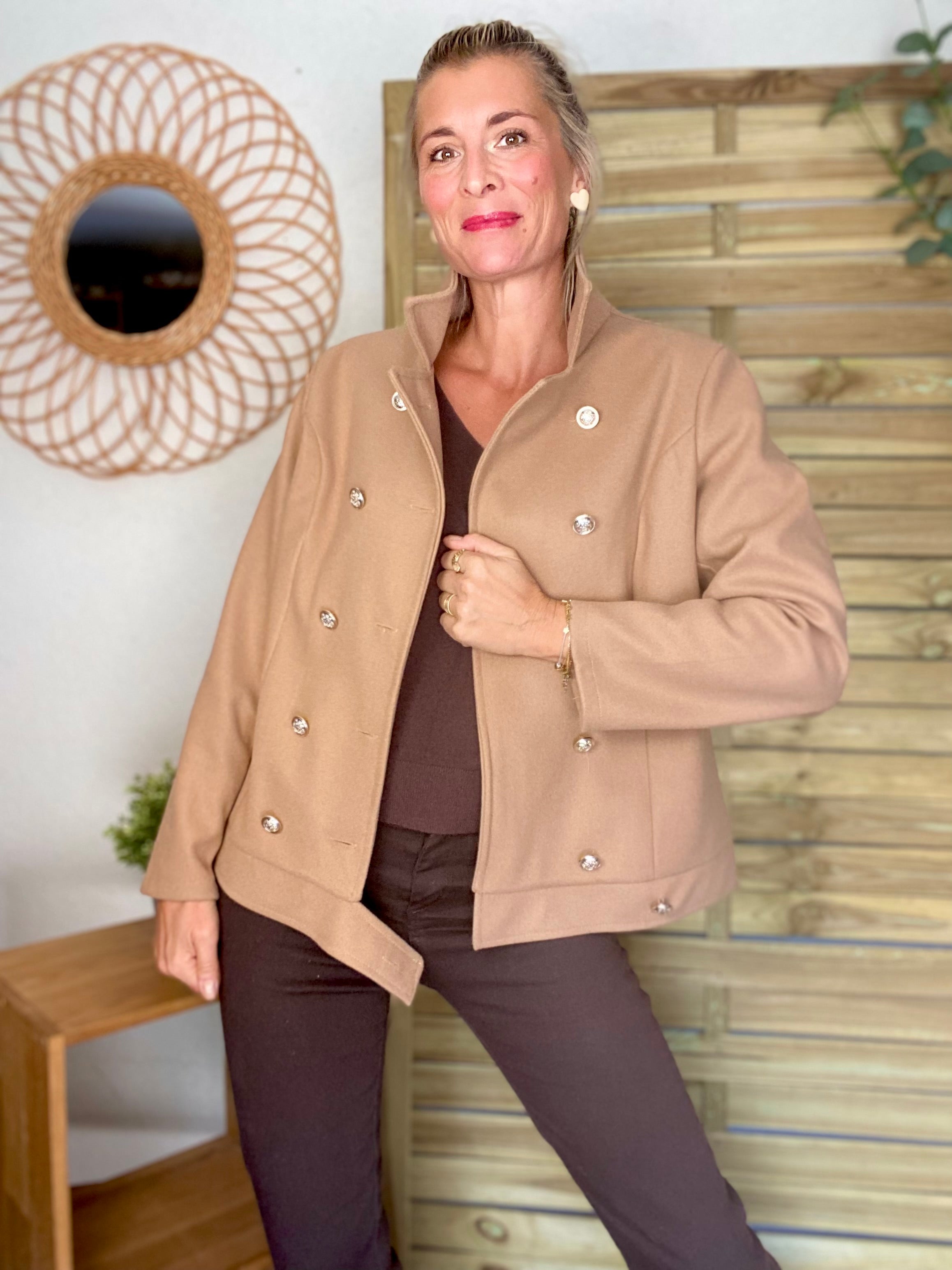 Veste caban légère JACK - Camel clair
