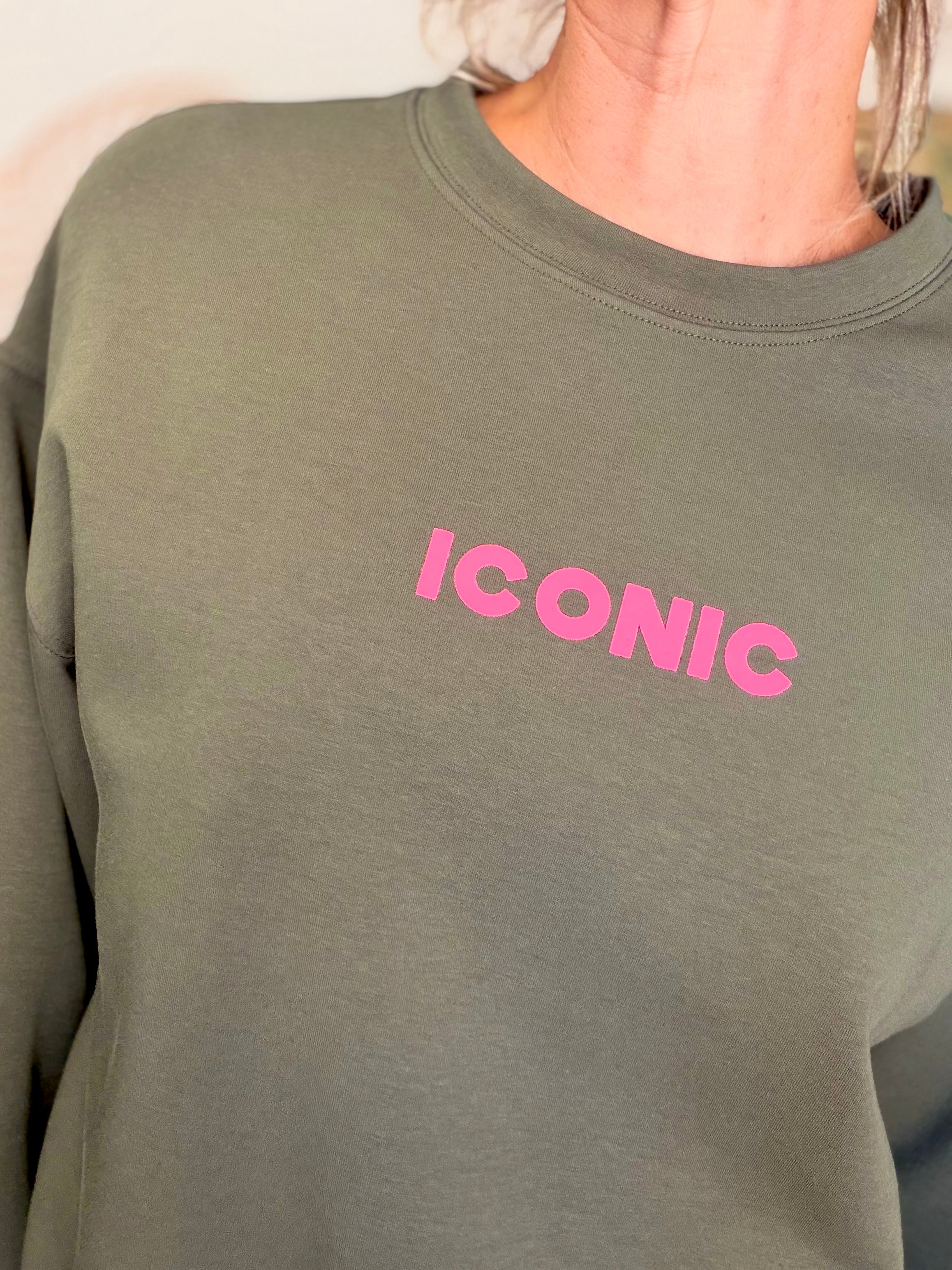 Sweat ICONIC ultra doux OMBLINE - Kaki