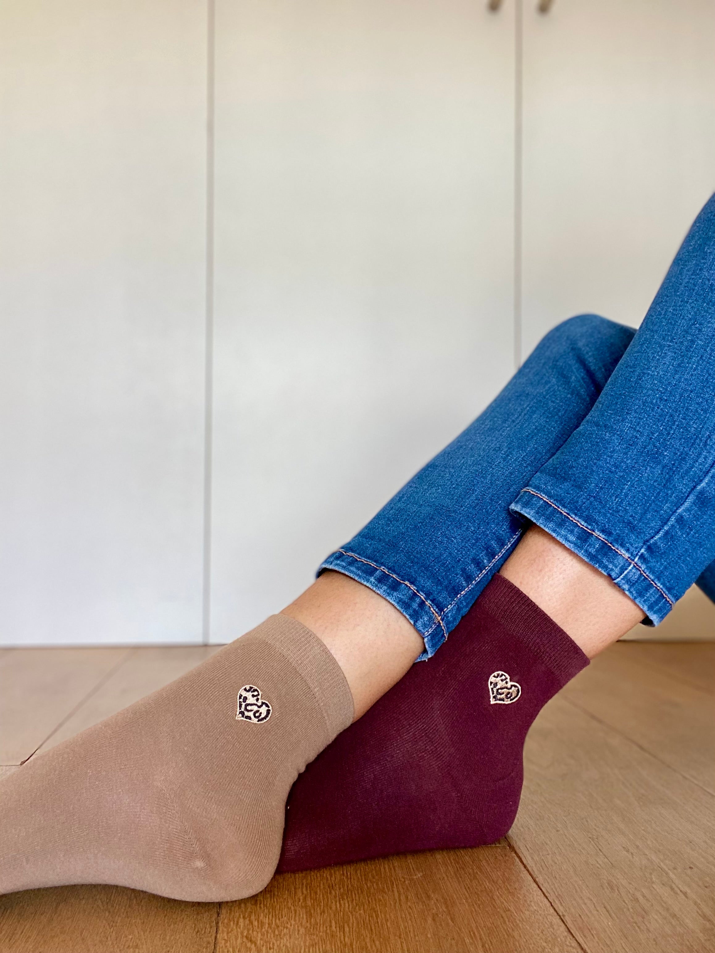 Chaussettes Coeur Léo 🐆 SANDY