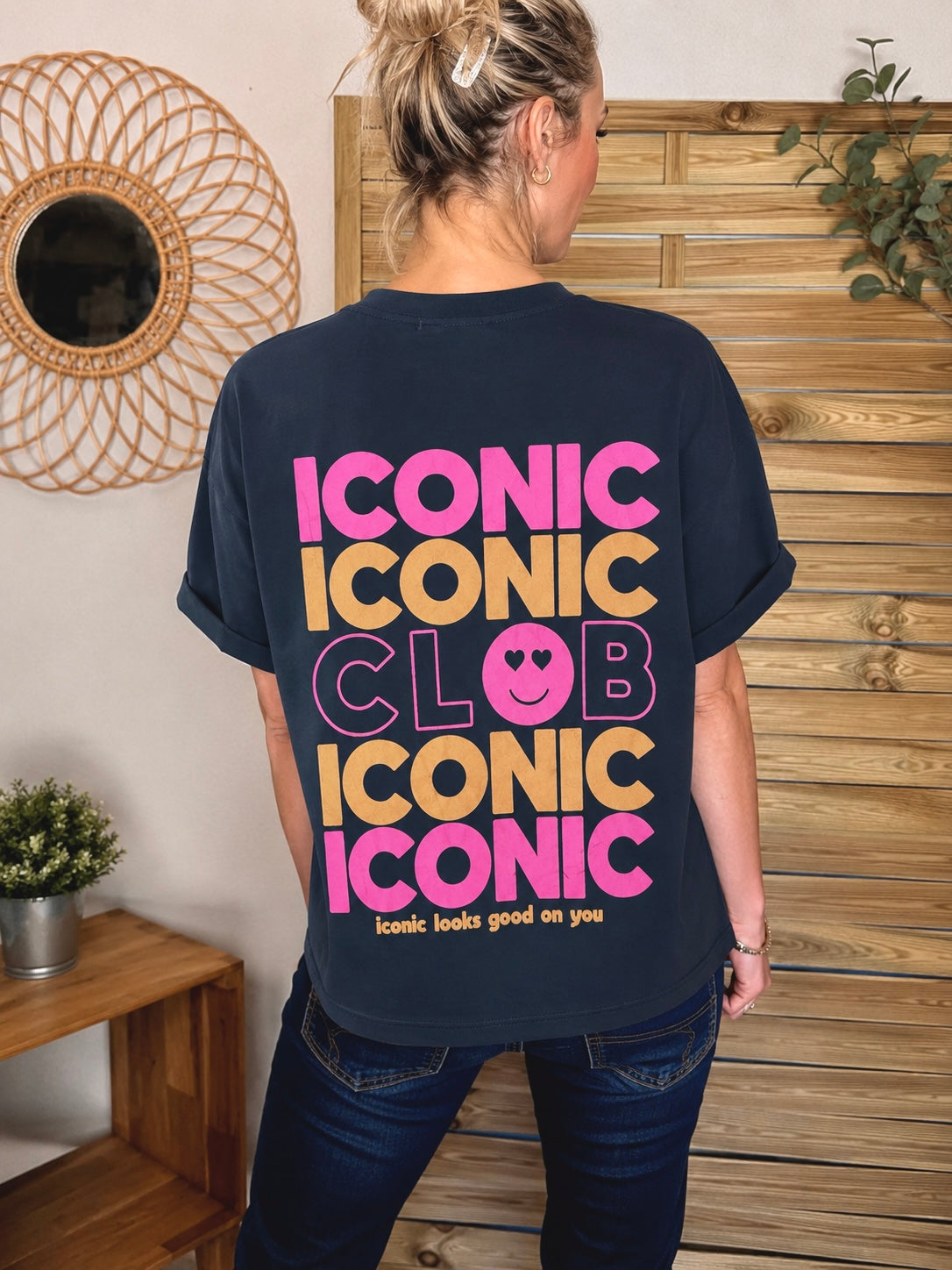Tee shirt ICONIC CLUB BARBARA - Bleu marine