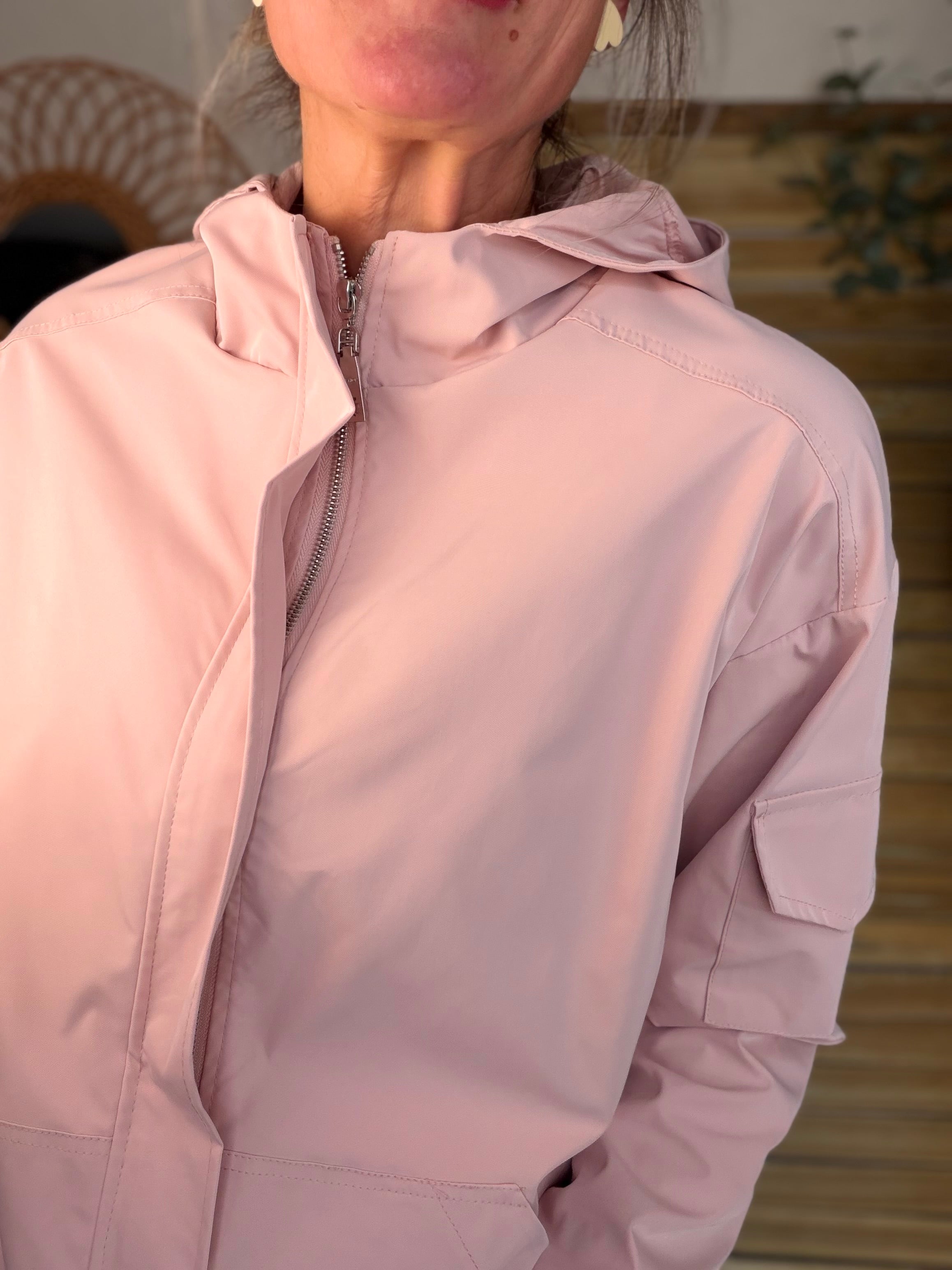 Veste Coupe vent court LIZZIE - Rose