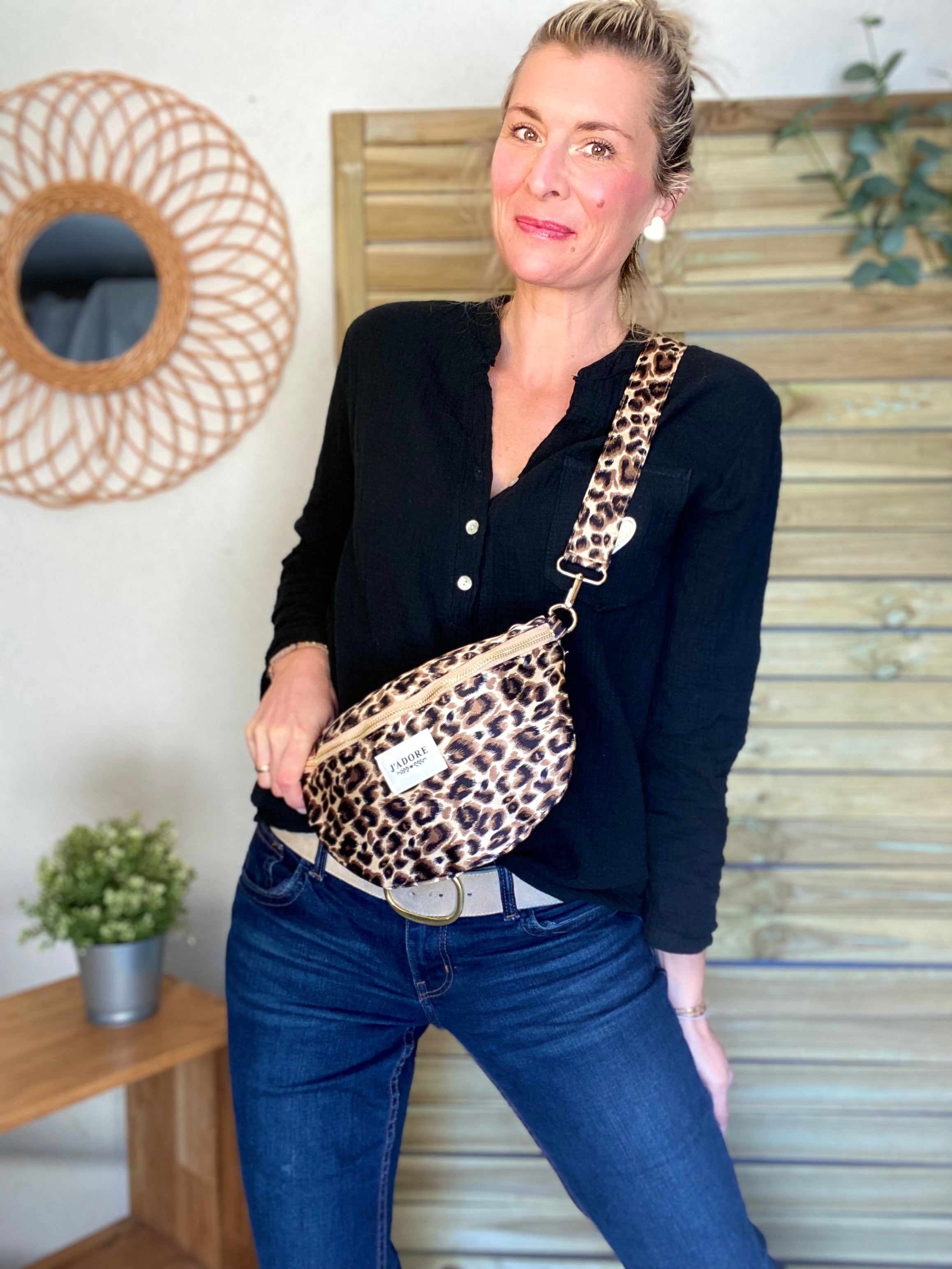 Sac banane L - BONNIE - Léo choco 🐆