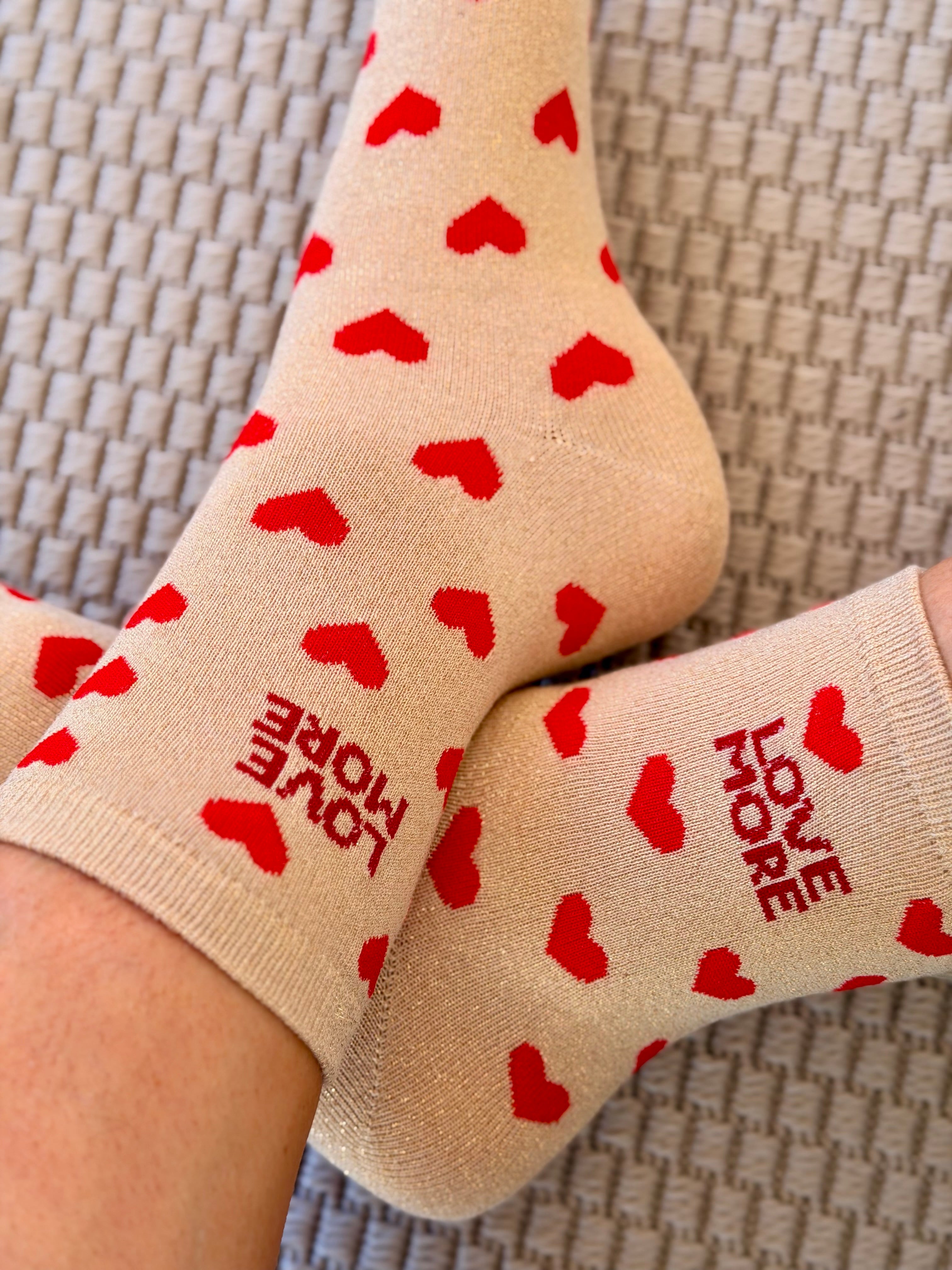 Chaussettes ZORA - Cœurs ♥️ LOVE MORE