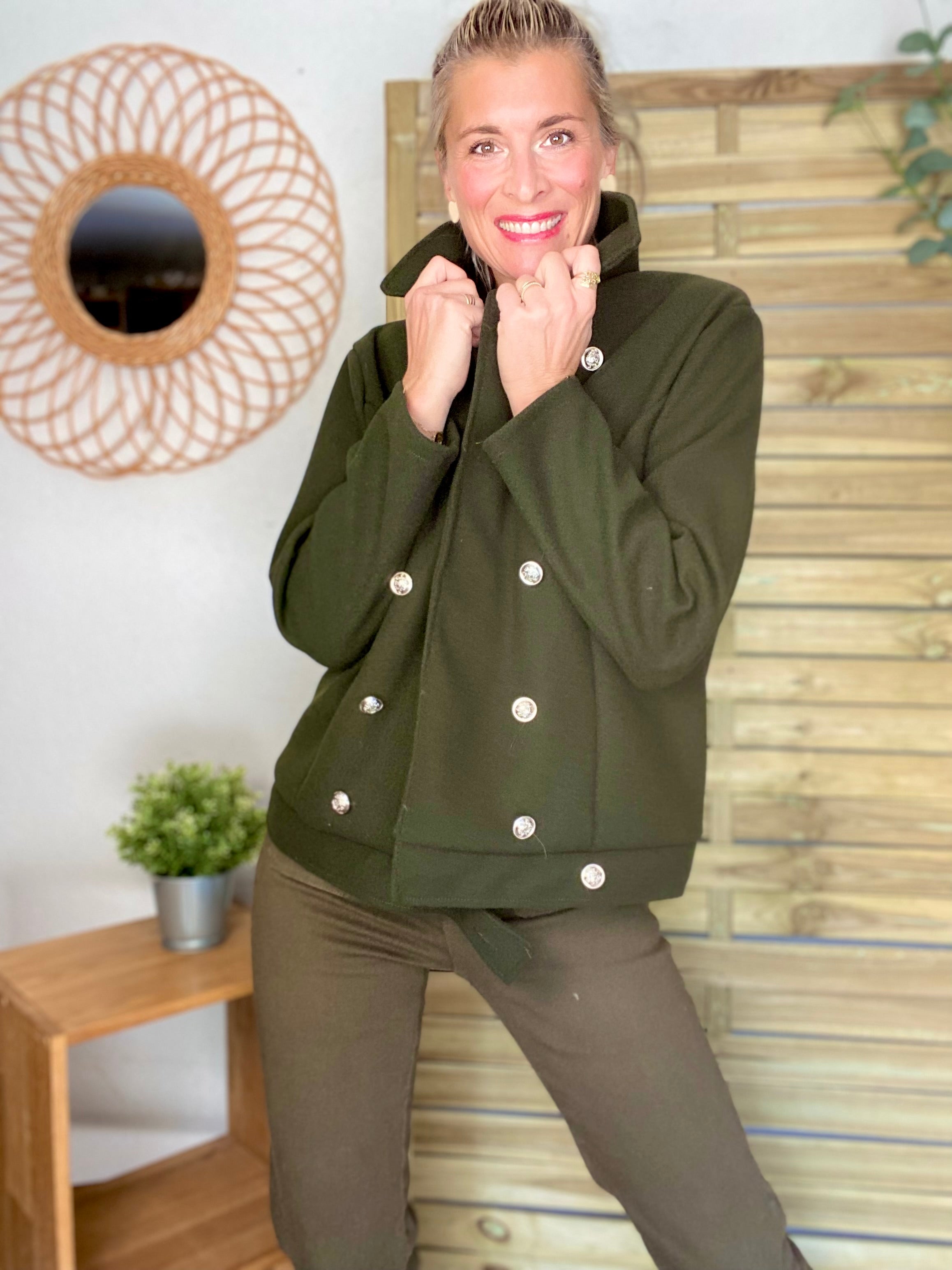 Veste caban légère JACK - Kaki foncé