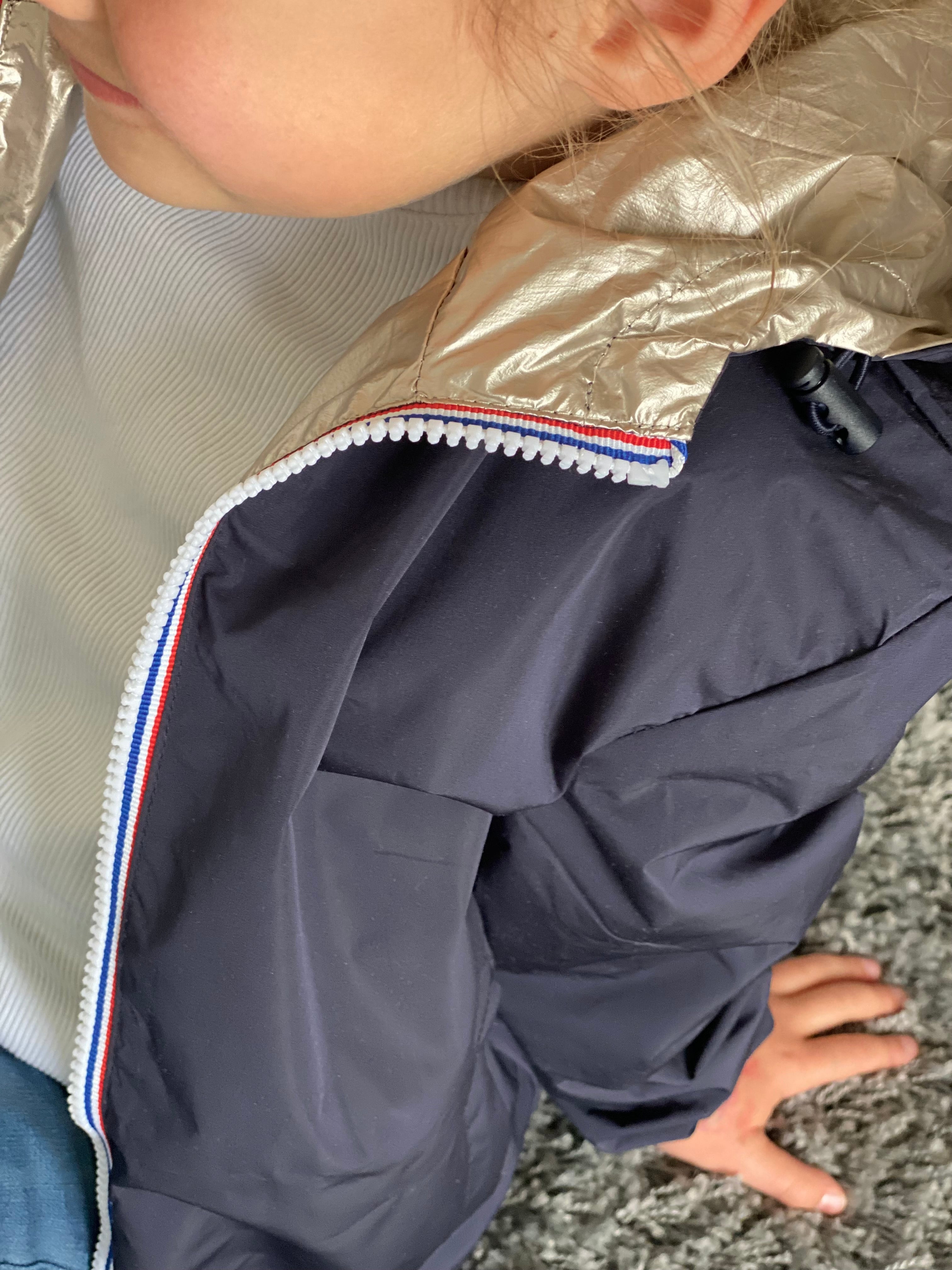 Veste Imperméable réversible mixte GARANCE KIDS - Marine / Doré