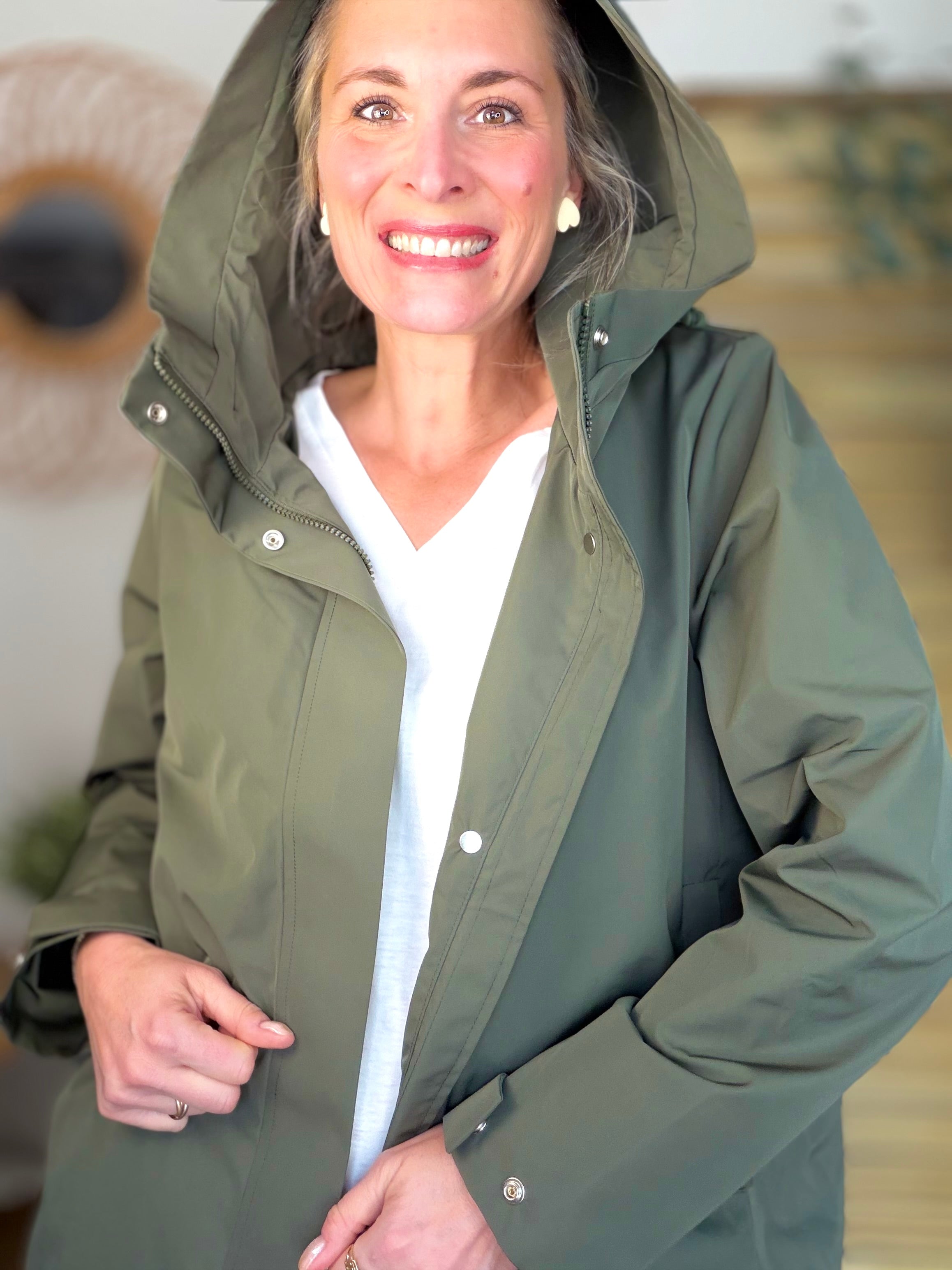 Imperméable LAURENCE mi-long - Kaki