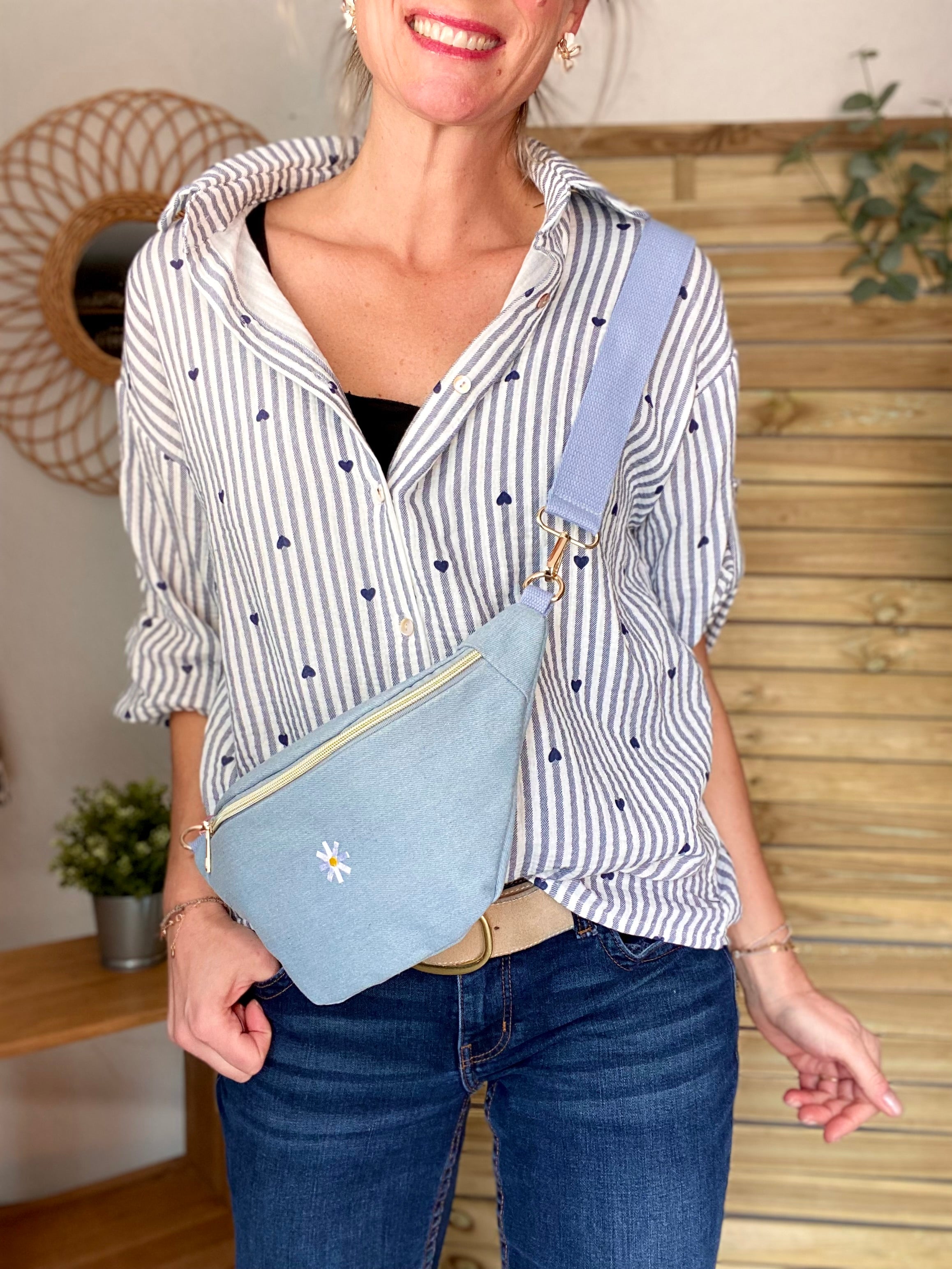 Sac banane Ciao Boum ELONY - Denim 🌼