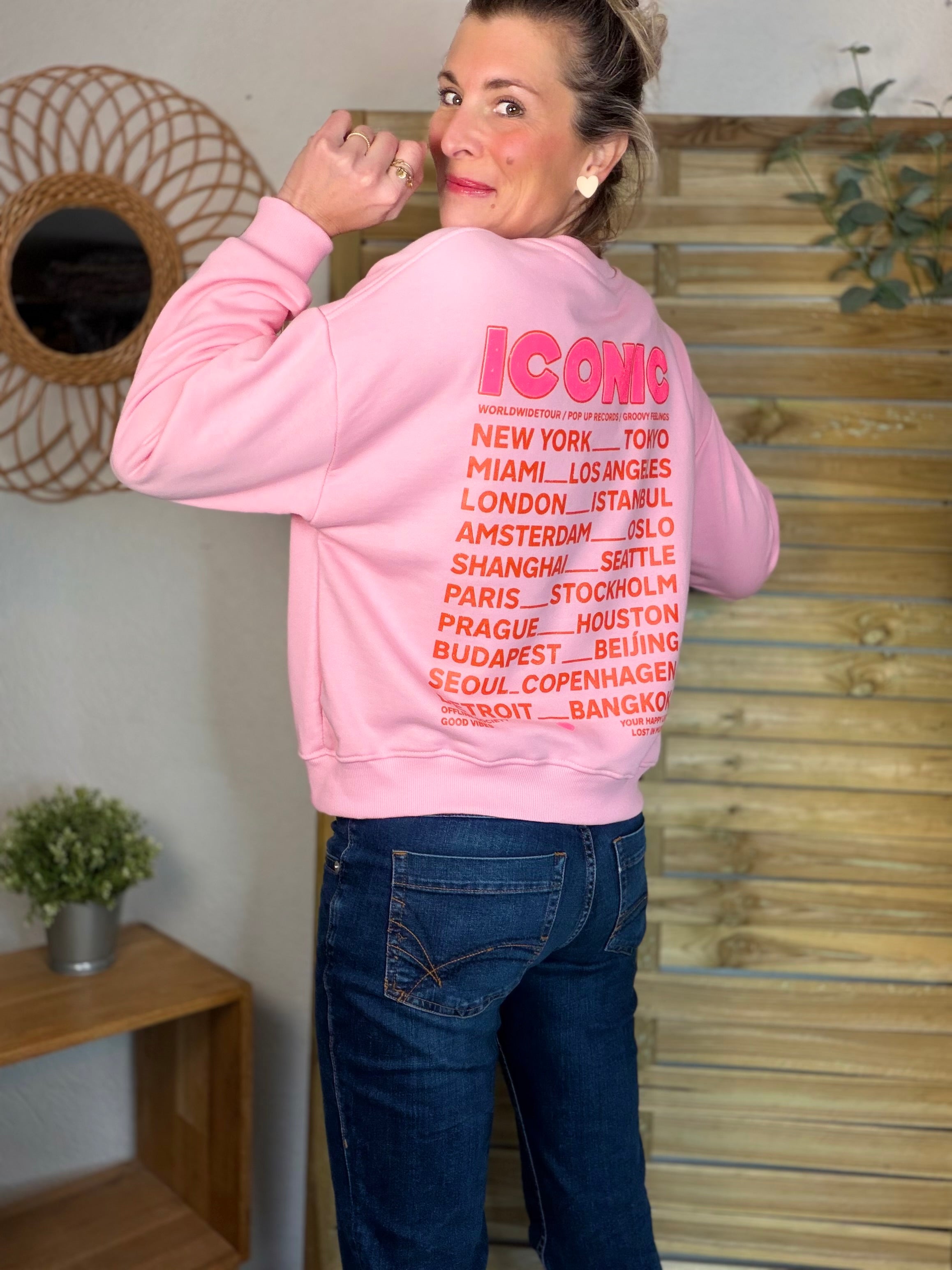 Sweat ICONIC COLINE - Rose