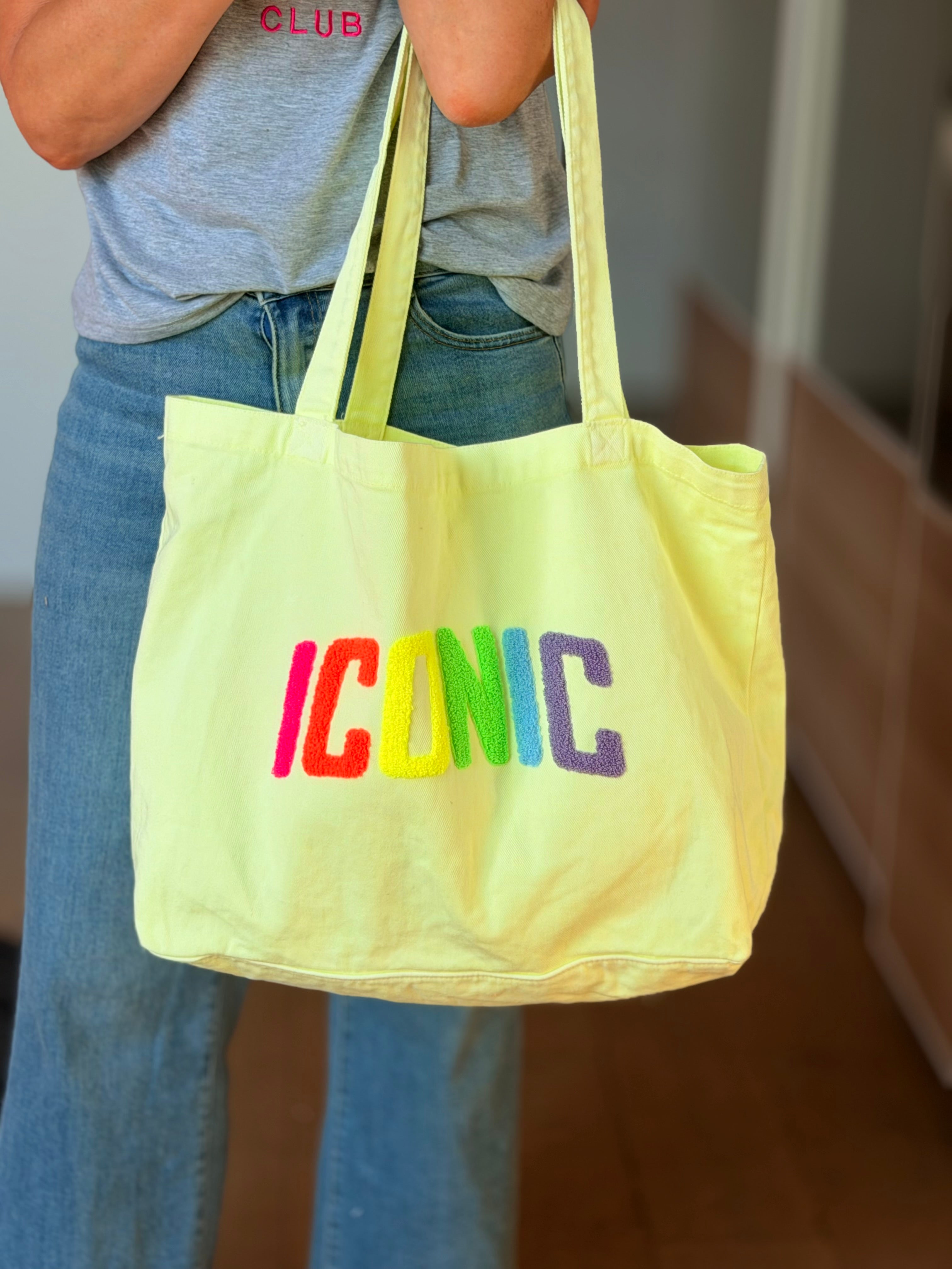 Grand Tote bag ICONIC Jaune VANINA