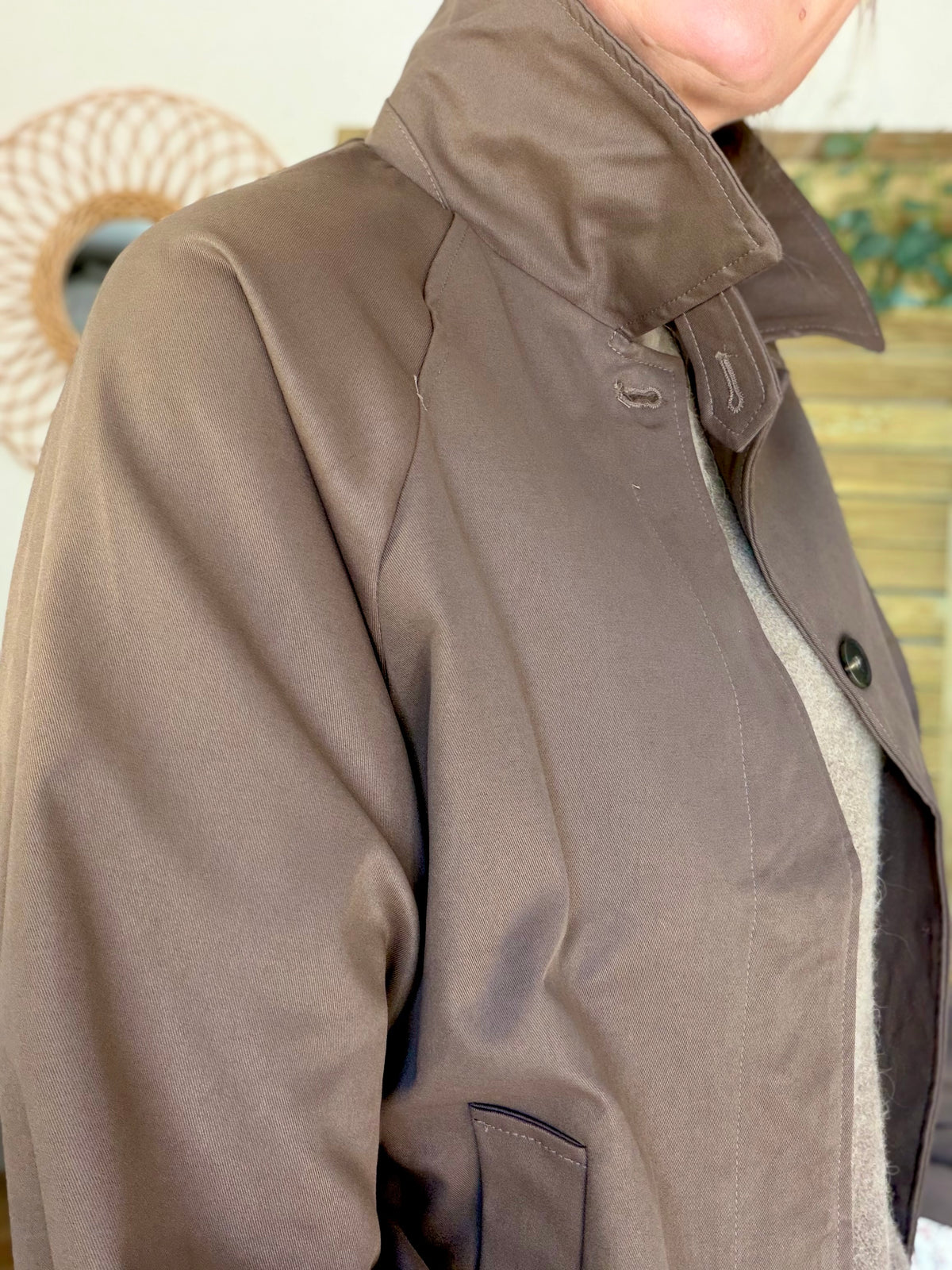 Veste Trench avec Liberty - MADELEINE Chocolat