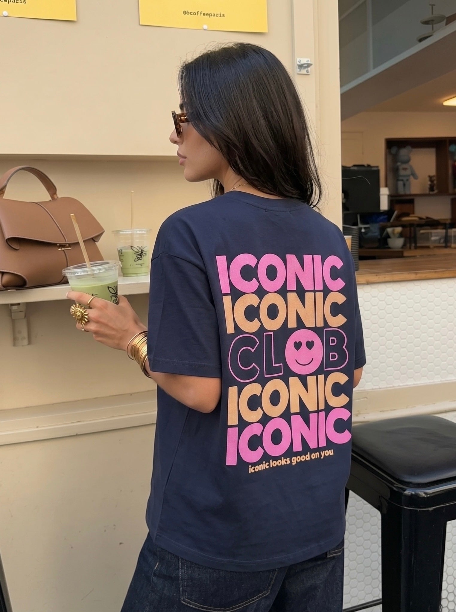 Tee shirt ICONIC CLUB BARBARA - Bleu marine