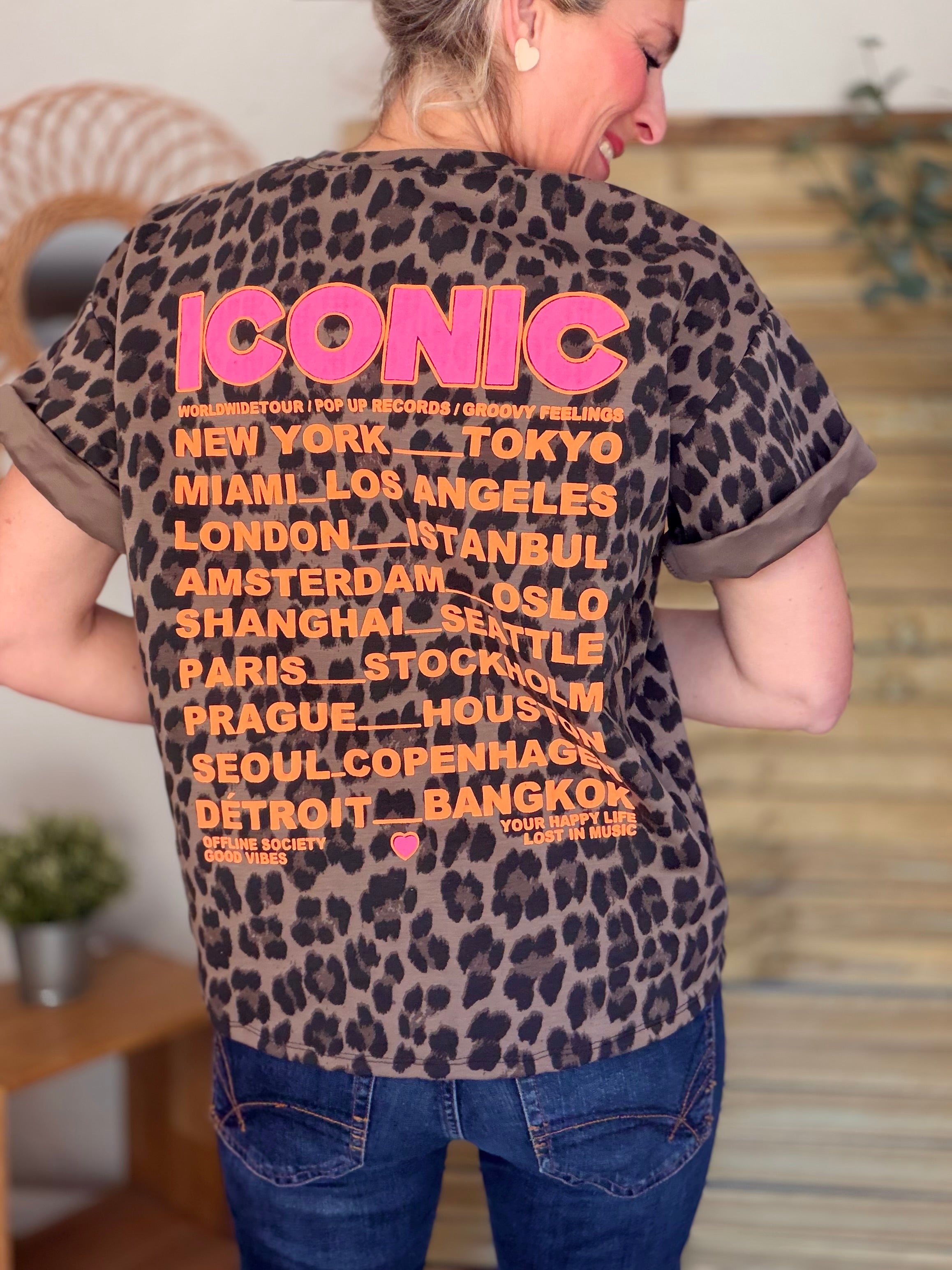 Tee shirt ICONIC matière sweat - THÉA Léo Choco