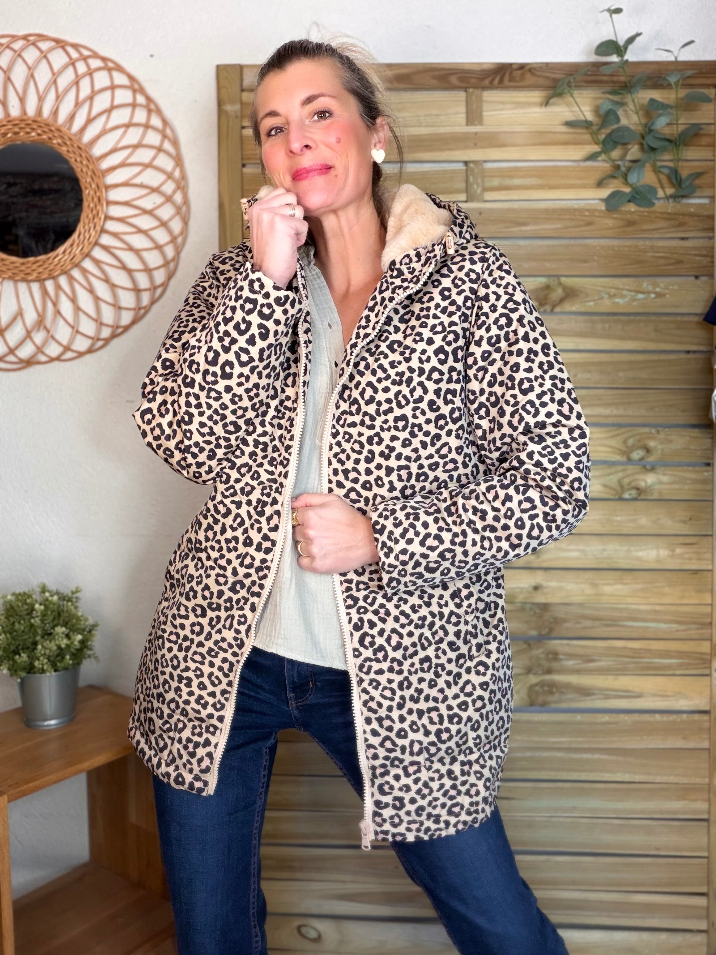 ⚡️ ARRIVAGE - Parka Imperméable fourré ALICE - Léo beige