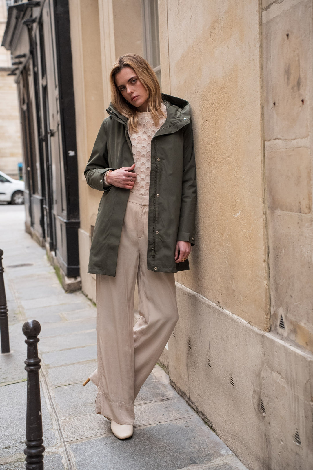 PRÉCOMMANDE (Expédition 25/02) 
Imperméable LAURENCE long - Kaki