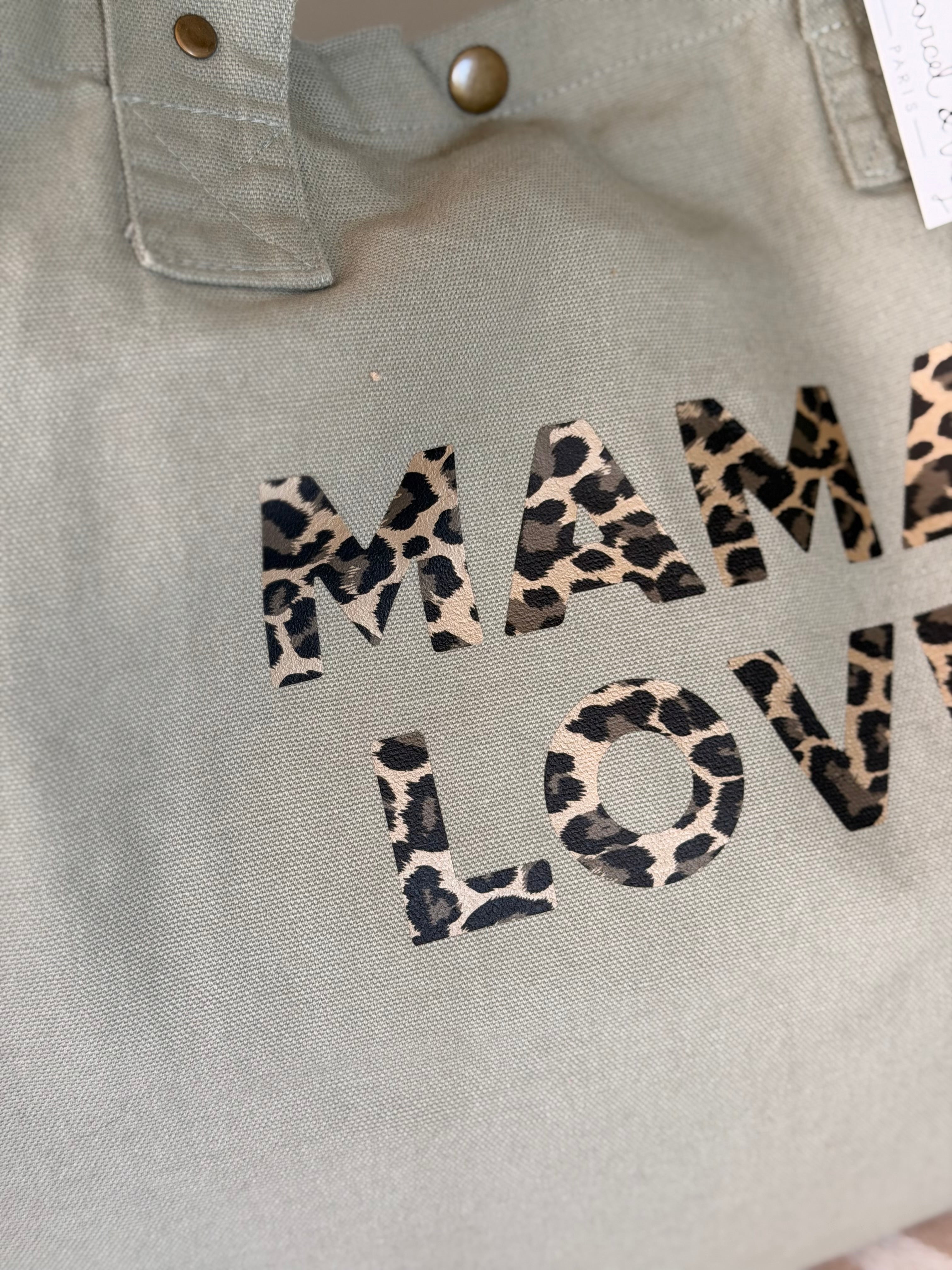 Sac week end MAMA LOVE Sauge - Marcel et Lily