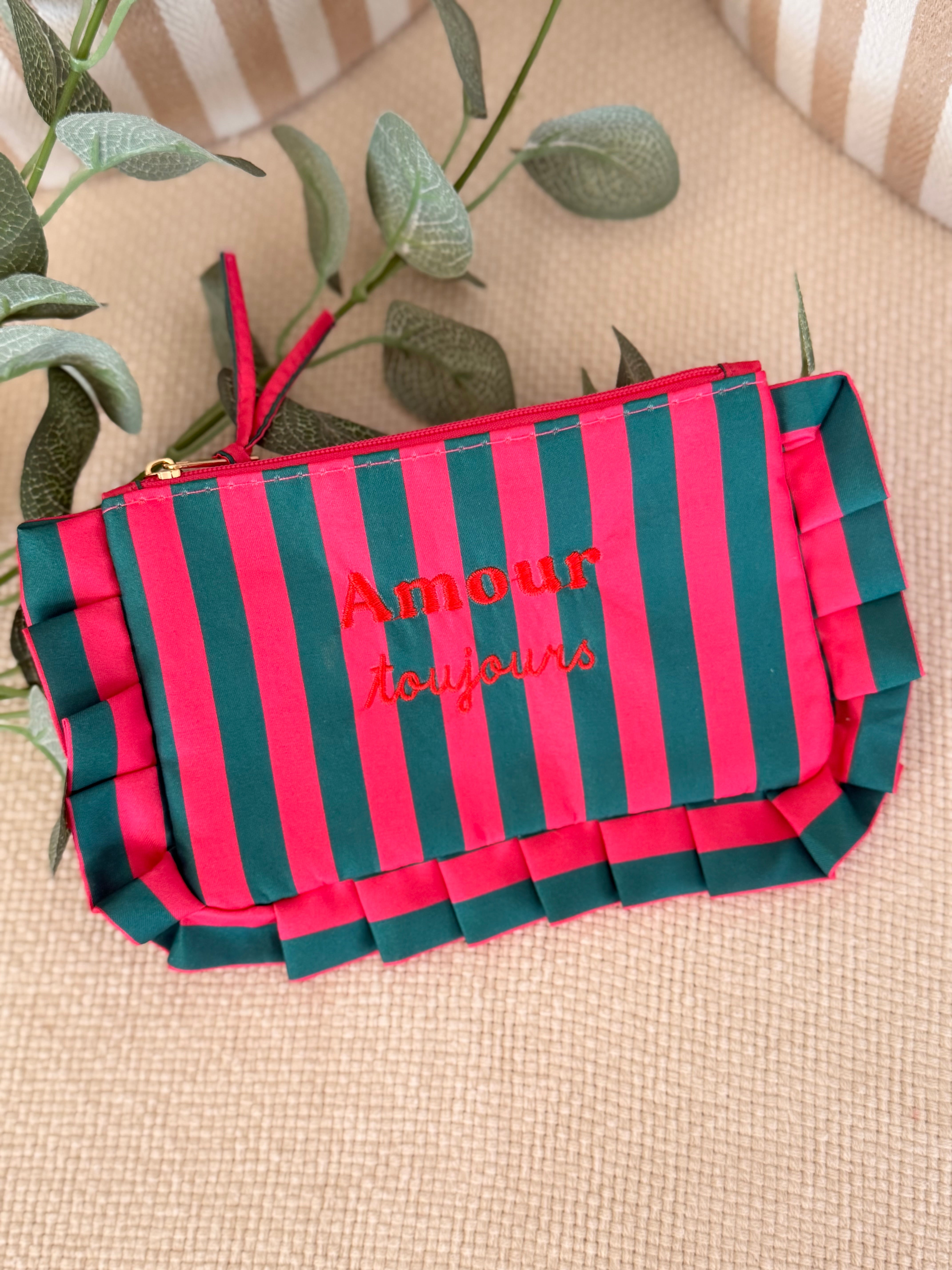 Pochette rayée à volants ESTHER