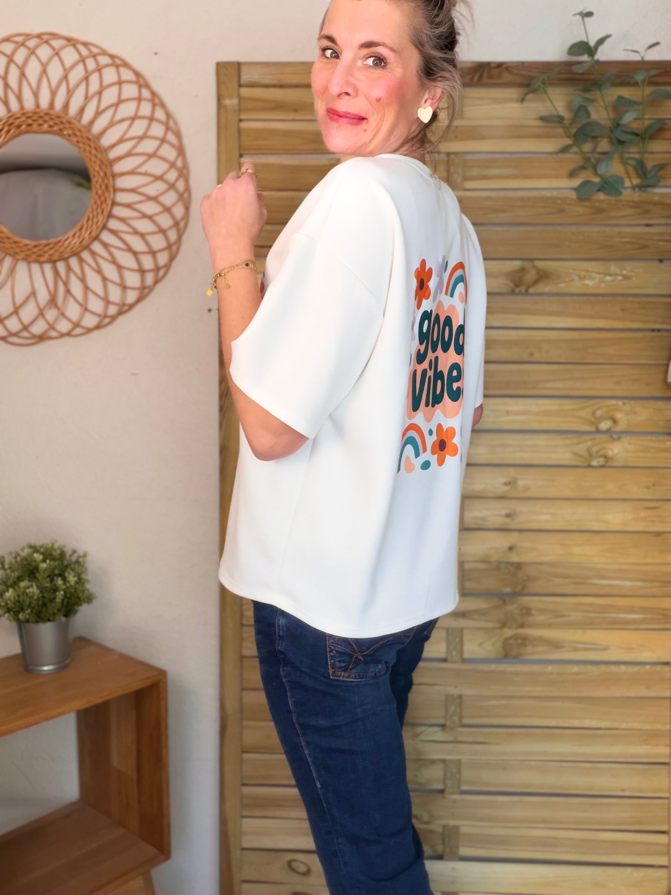 Tee shirt GOOD VIBES - THÉA