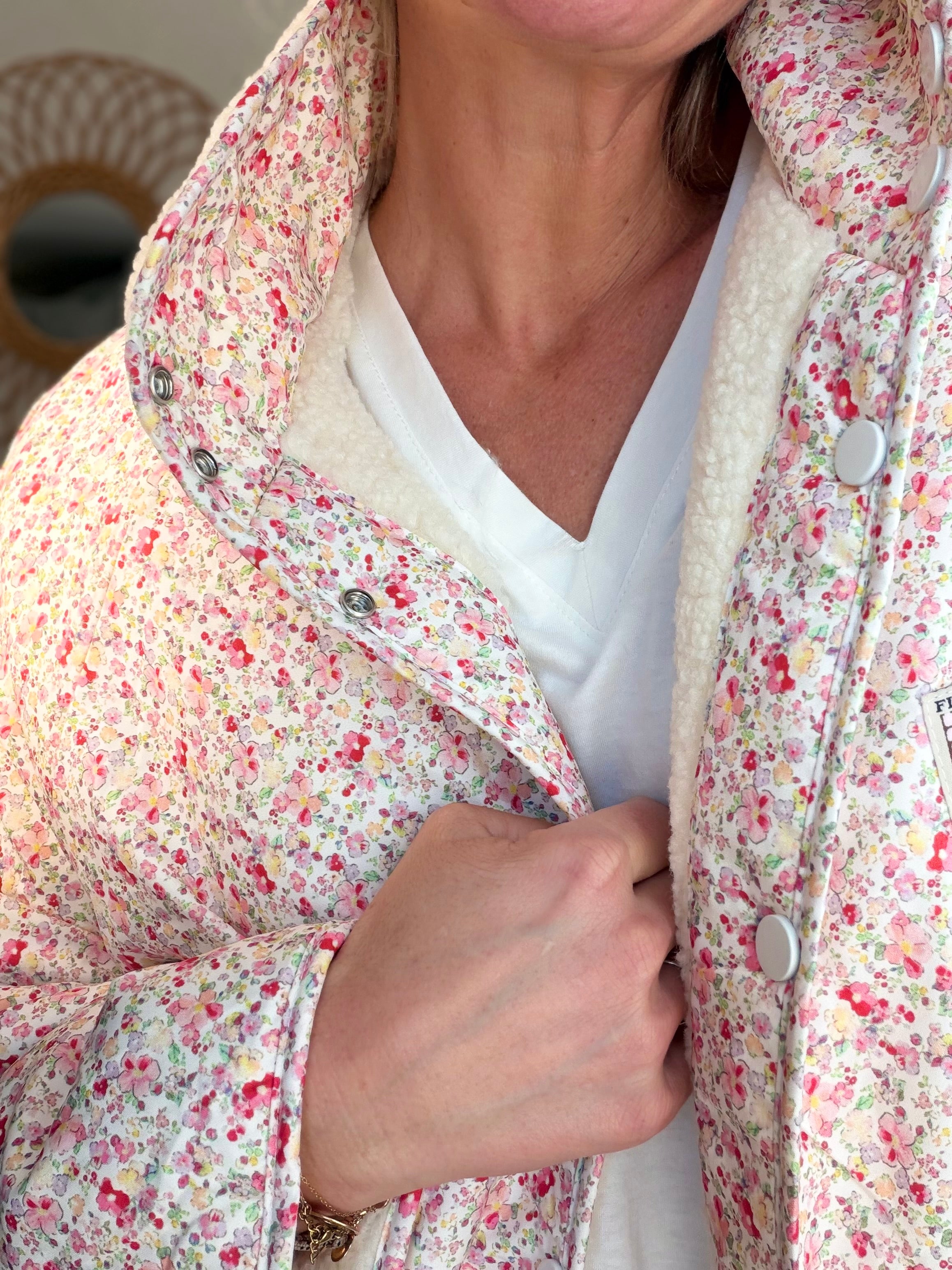 Veste réversible Sherpa ODETTE Liberty / Écru