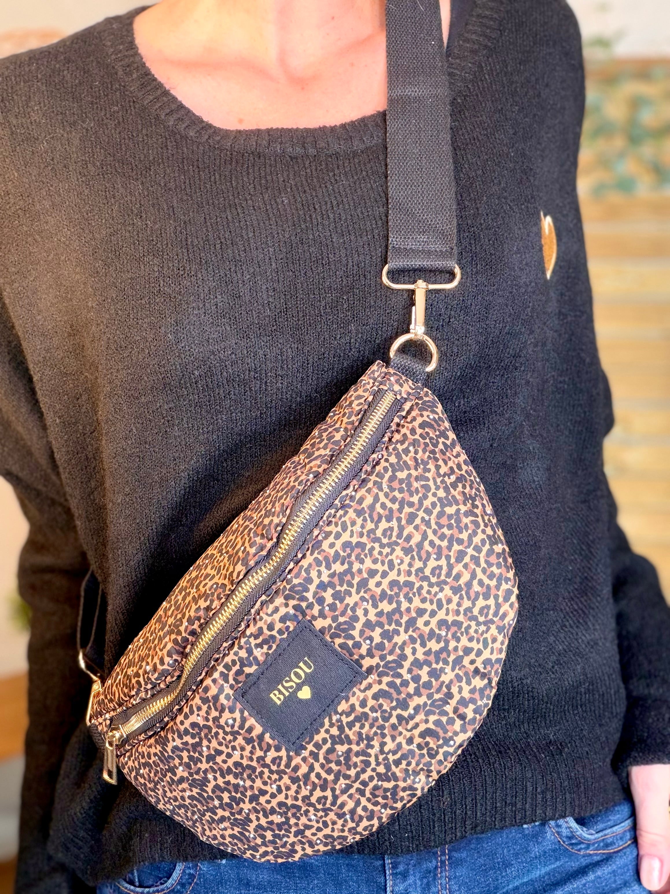 Sac banane avec strass BONNIE - Léo Bisous