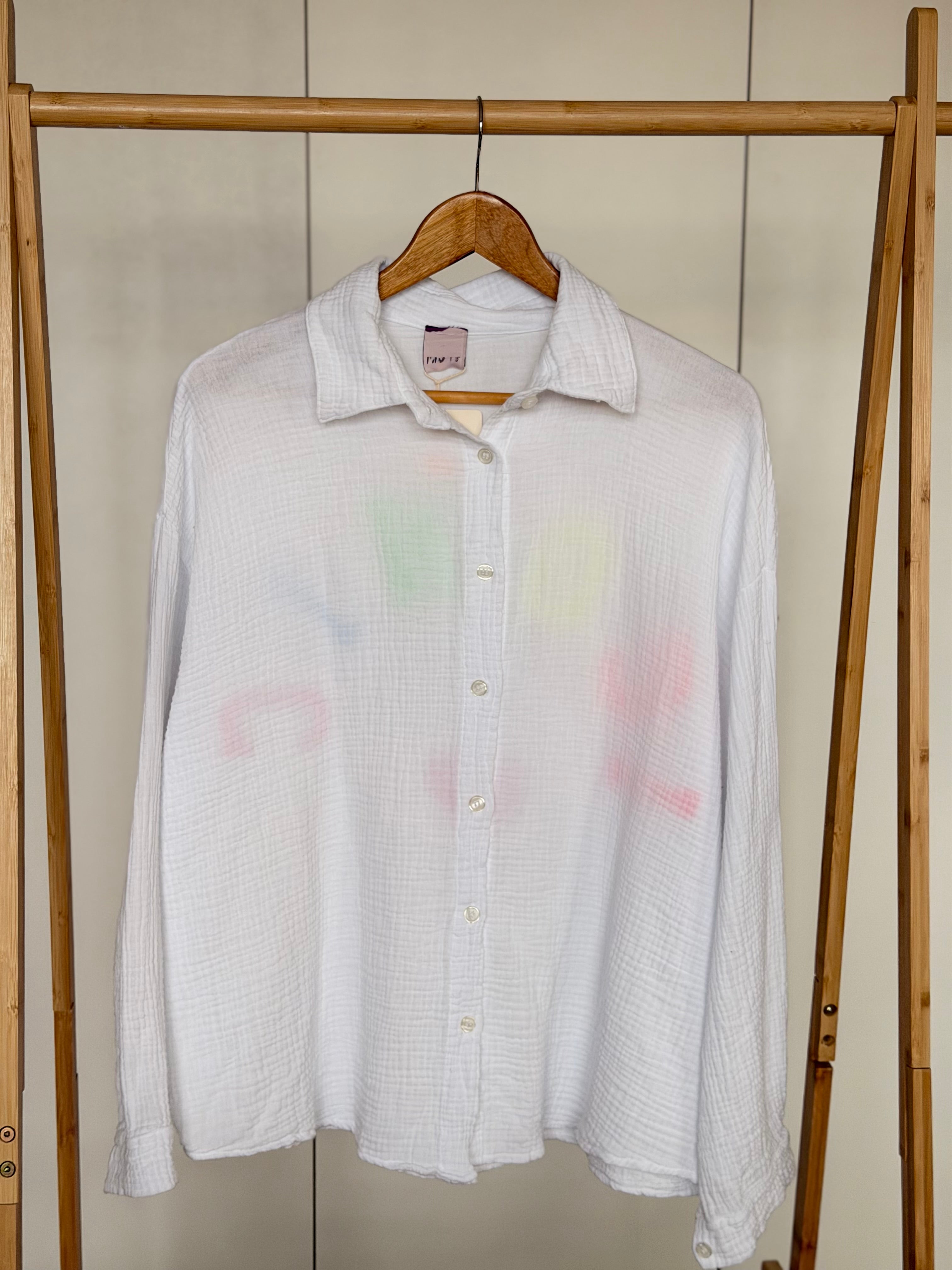 Chemise en gaze de coton ICONIC - ALANIS Blanc