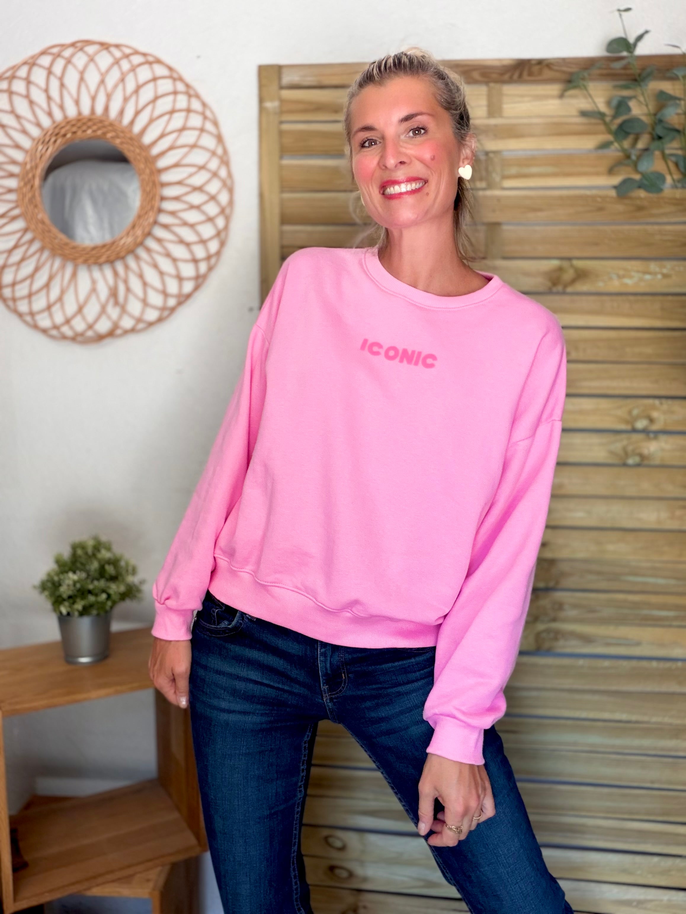 Sweat ICONIC COLINE - Rose