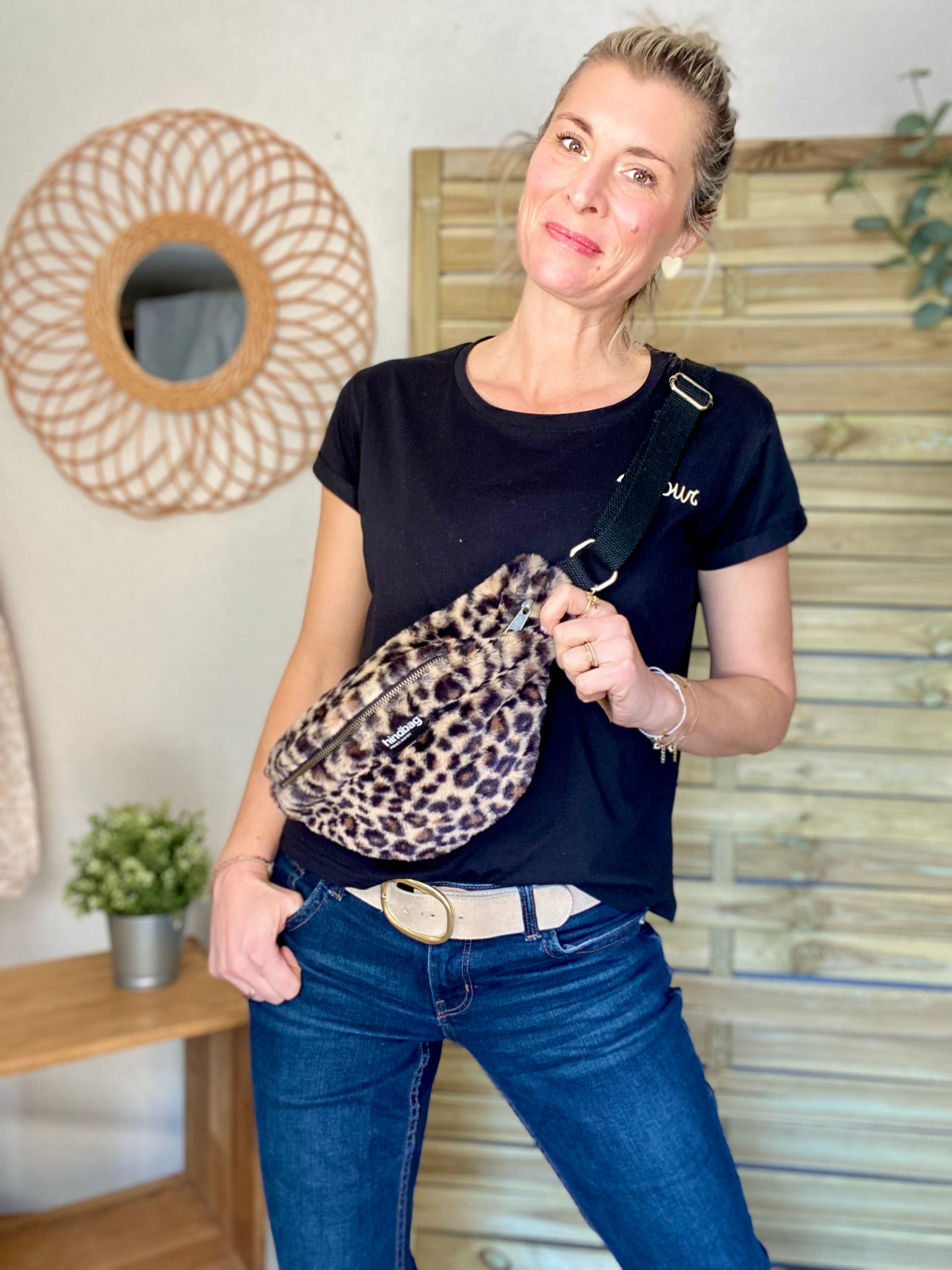 Sac banane HINDBAG Olivia Léo 🐆